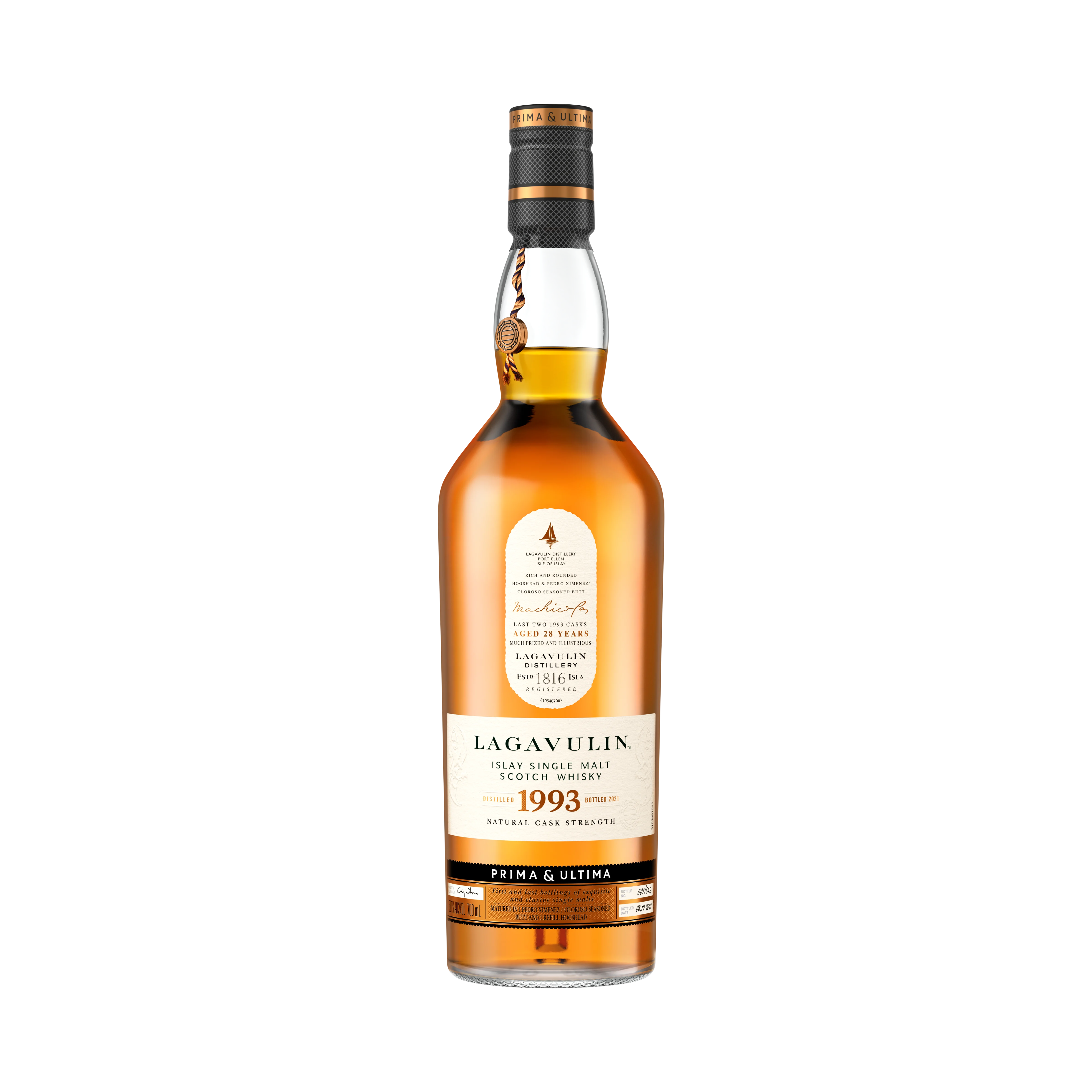 Lagavulin 1993 Single Malt Whisky, Prima