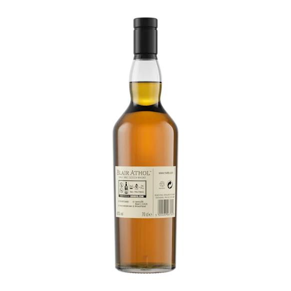 Blair Athol 12 Year Old Flora & Fauna Single Malt Whisky, 70cl Back of bottle