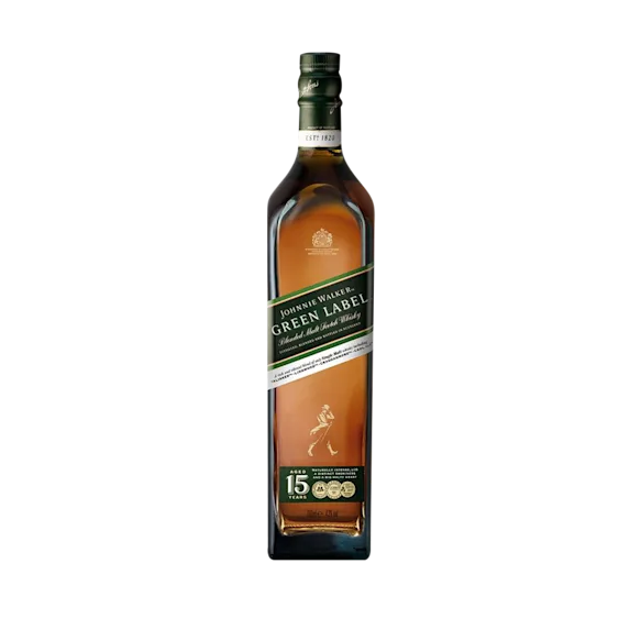 Johnnie Walker Green Label 15 Year Old Blended Scotch Whisky, 70cl