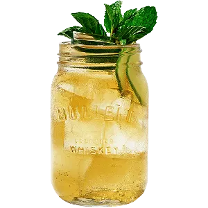 Kentucky Mule cocktail in a glass jar