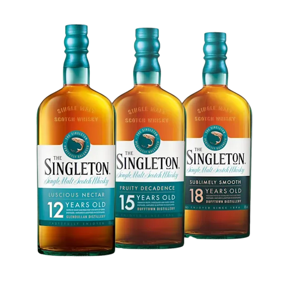 The Singleton Of Dufftown 12, 15 & 18 Year Old Single Malt Scotch Whisky 3x70cl