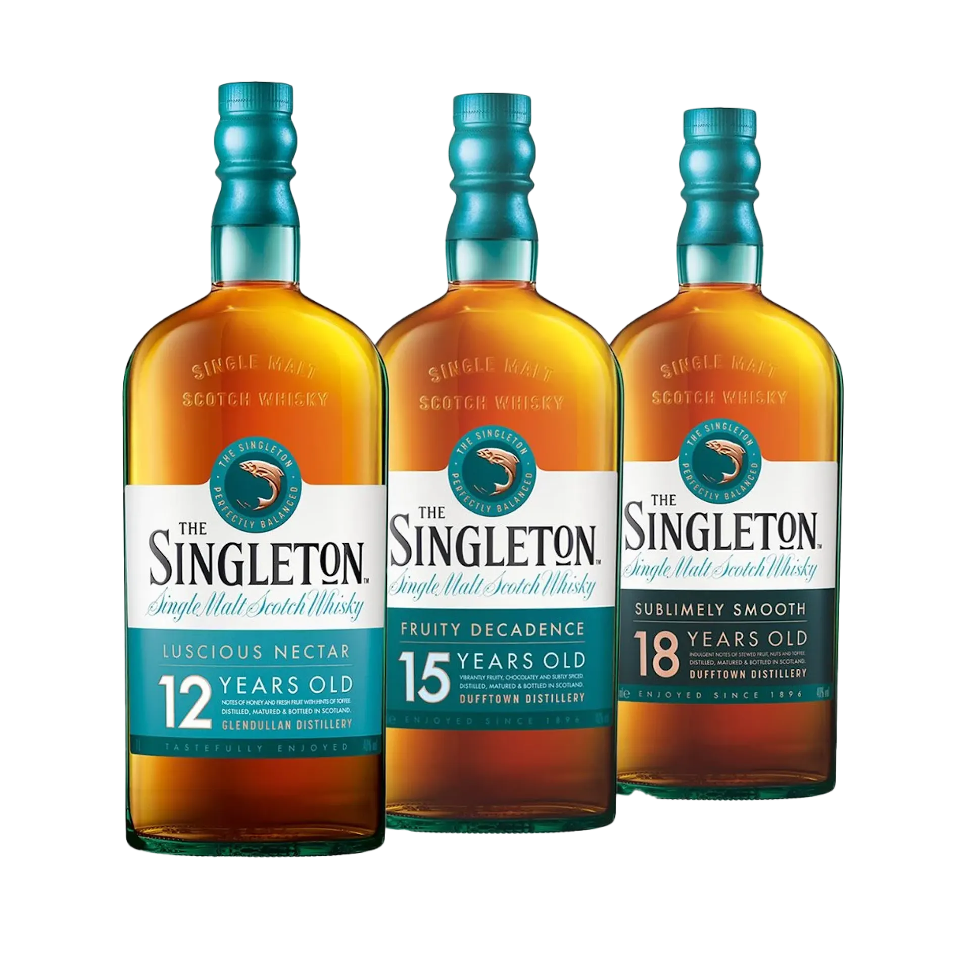The Singleton Of Dufftown 12, 15 & 18 Year Old Single Malt Scotch Whisky 3x70cl