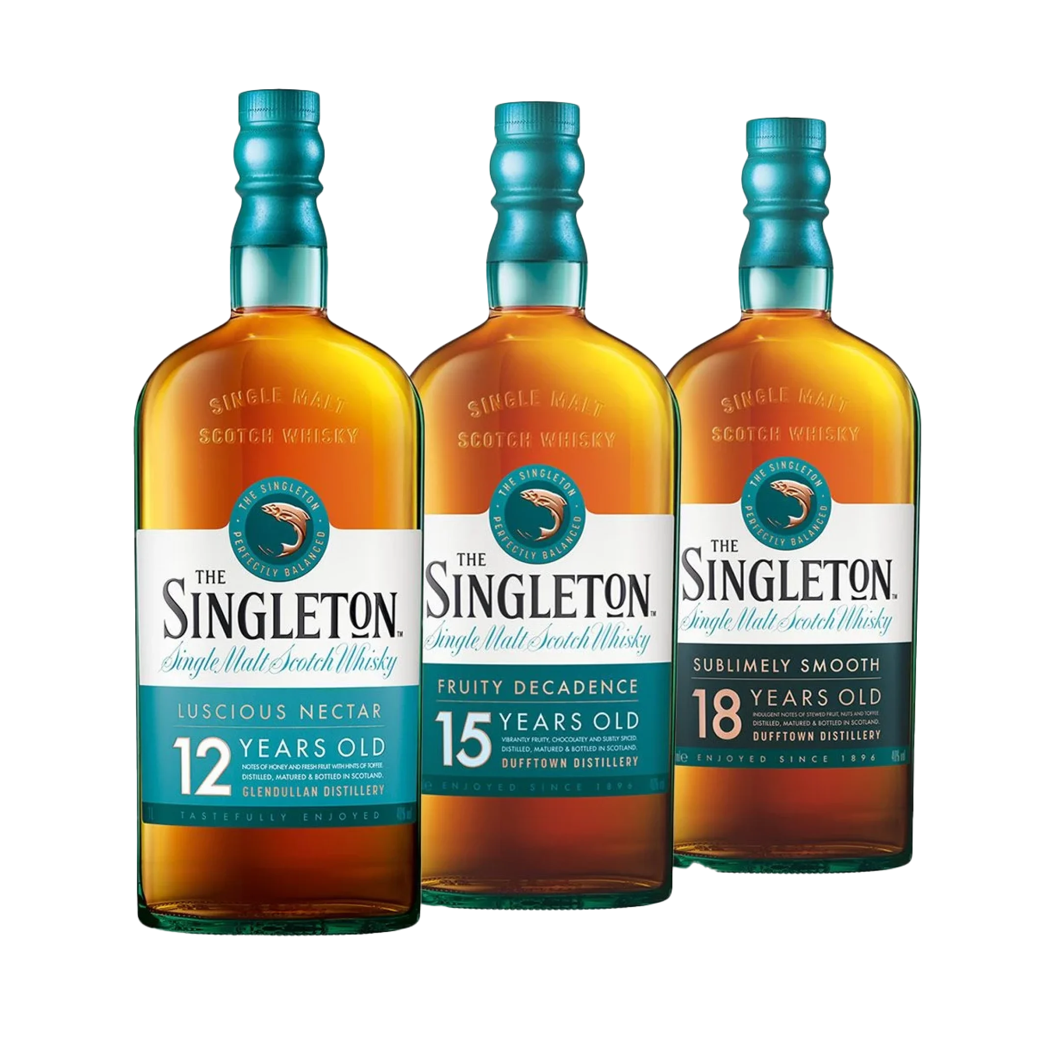 The Singleton Of Dufftown 12, 15 & 18 Year Old Single Malt Scotch Whisky 3x70cl