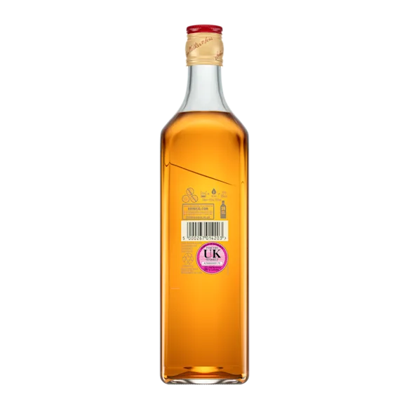 Back bottle view of Johnnie Walker Red Label Blended Scotch Whisky, 70cl
