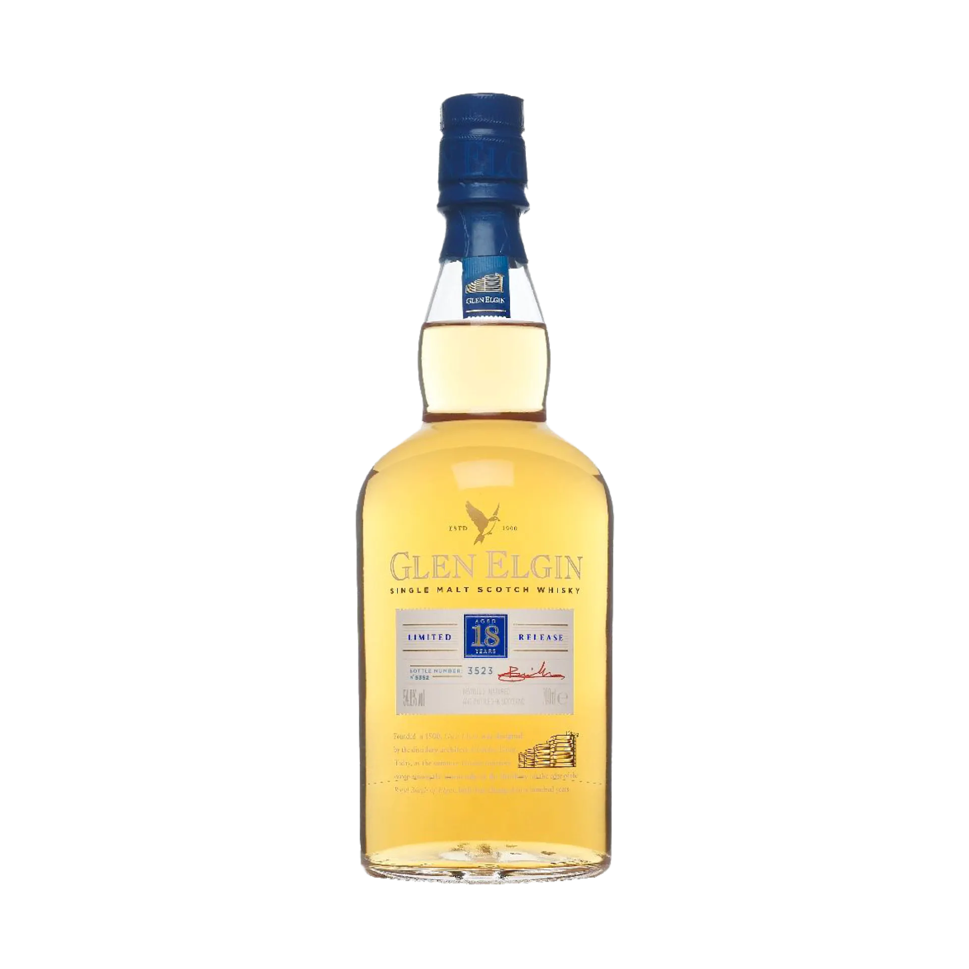 Glen Elgin 18 Year Old Single Malt Scotch Whisky, 70cl