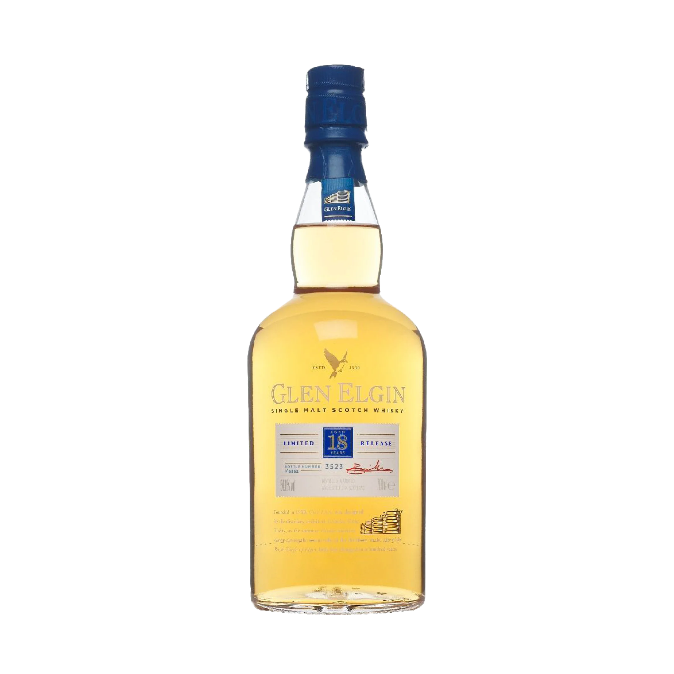 Glen Elgin 18 Year Old Single Malt Scotch Whisky, 70cl