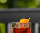 Boulevardier Cocktail in a glass