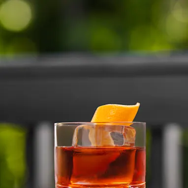 Boulevardier Cocktail in a glass