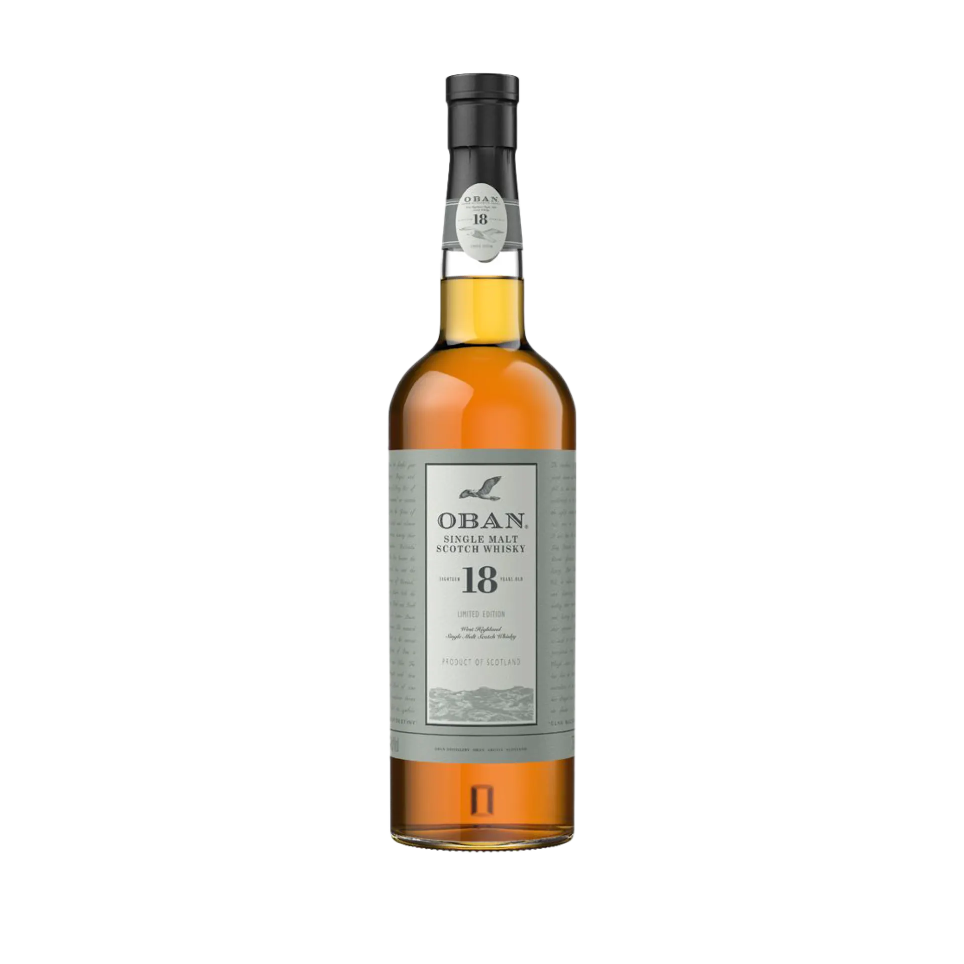 Oban 18 Year Old Single Malt Scotch Whisky, 750ml