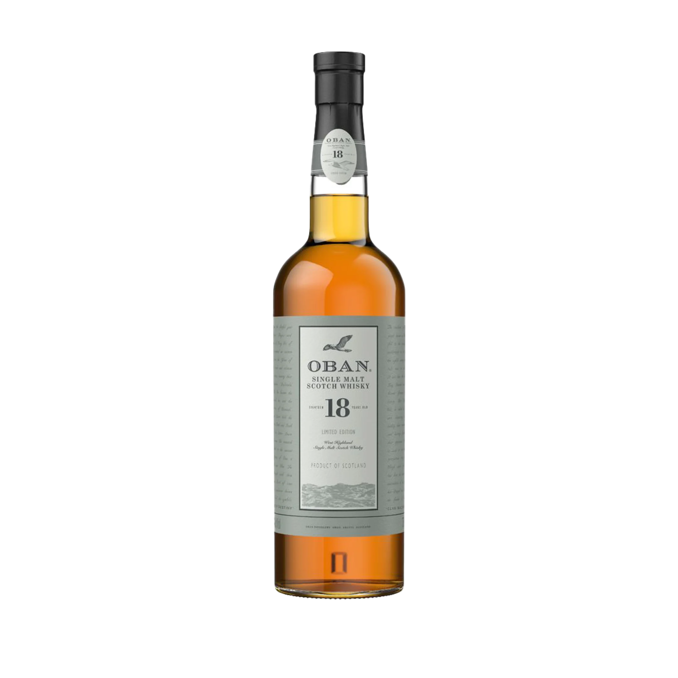 Oban 18 Year Old Single Malt Scotch Whisky, 750ml