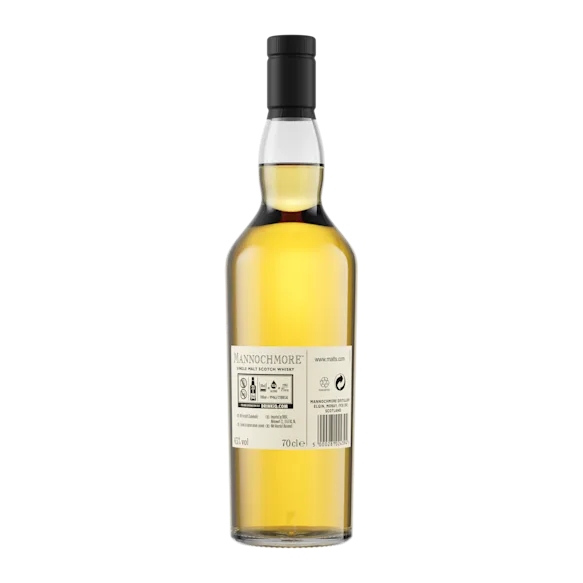 Mannochmore 12 Year Old Flora & Fauna Single Malt Whisky, 70cl Back of bottle
