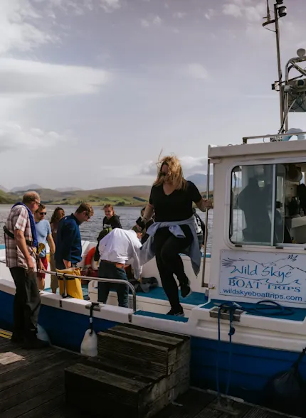 Ein Blick auf das Wasser und die Landschaft