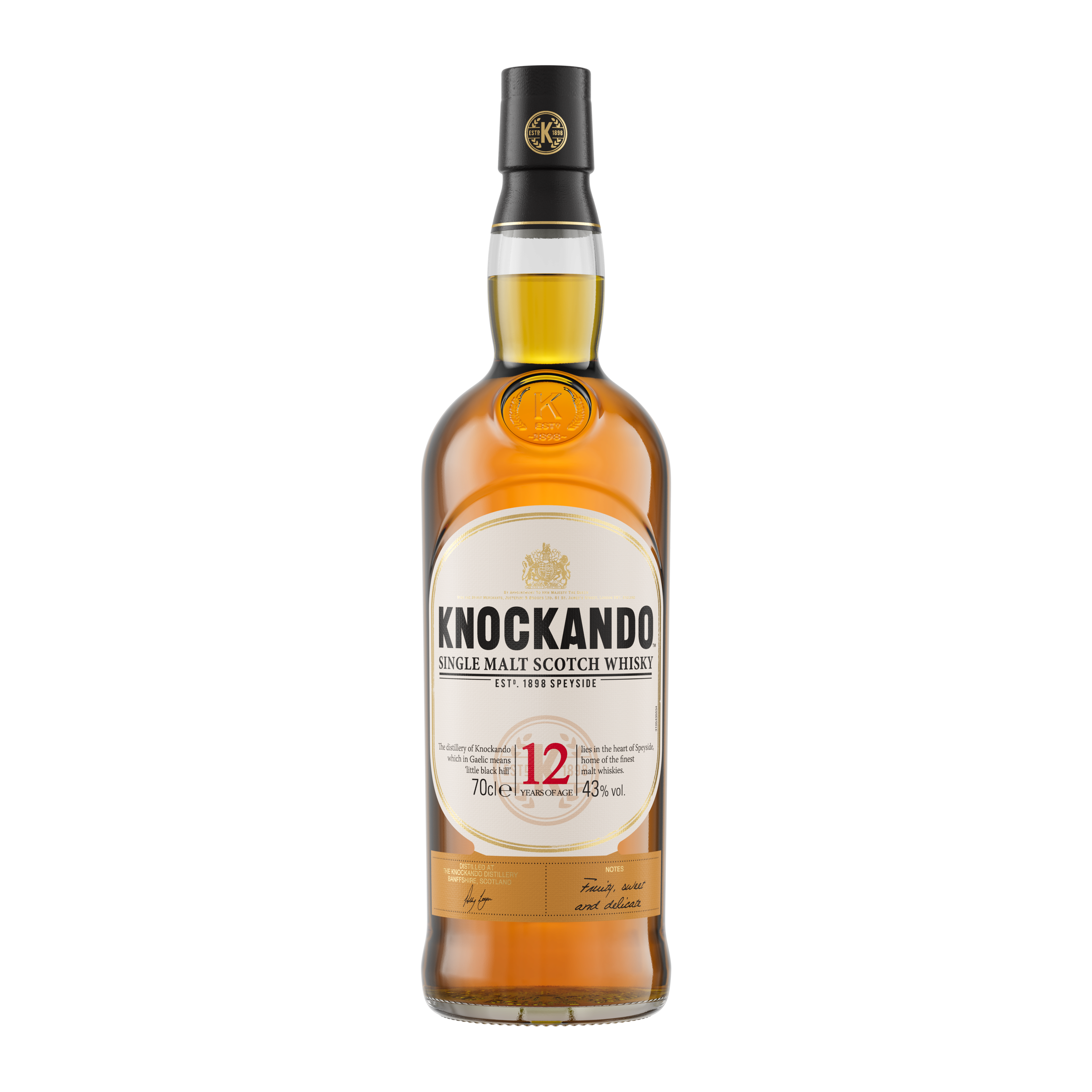 Knockando 12 Year Old Single Malt Scotch Whisky, 70cl