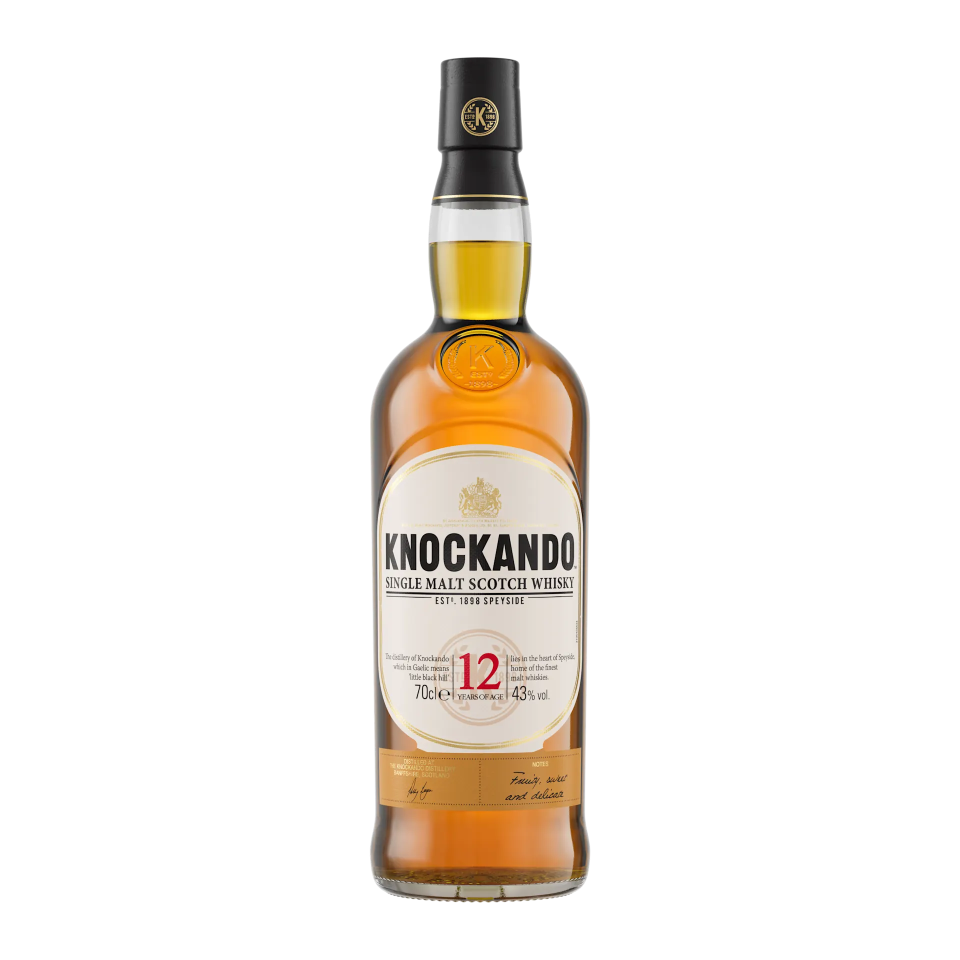 Knockando 12 Year Old Single Malt Scotch Whisky, 70cl
