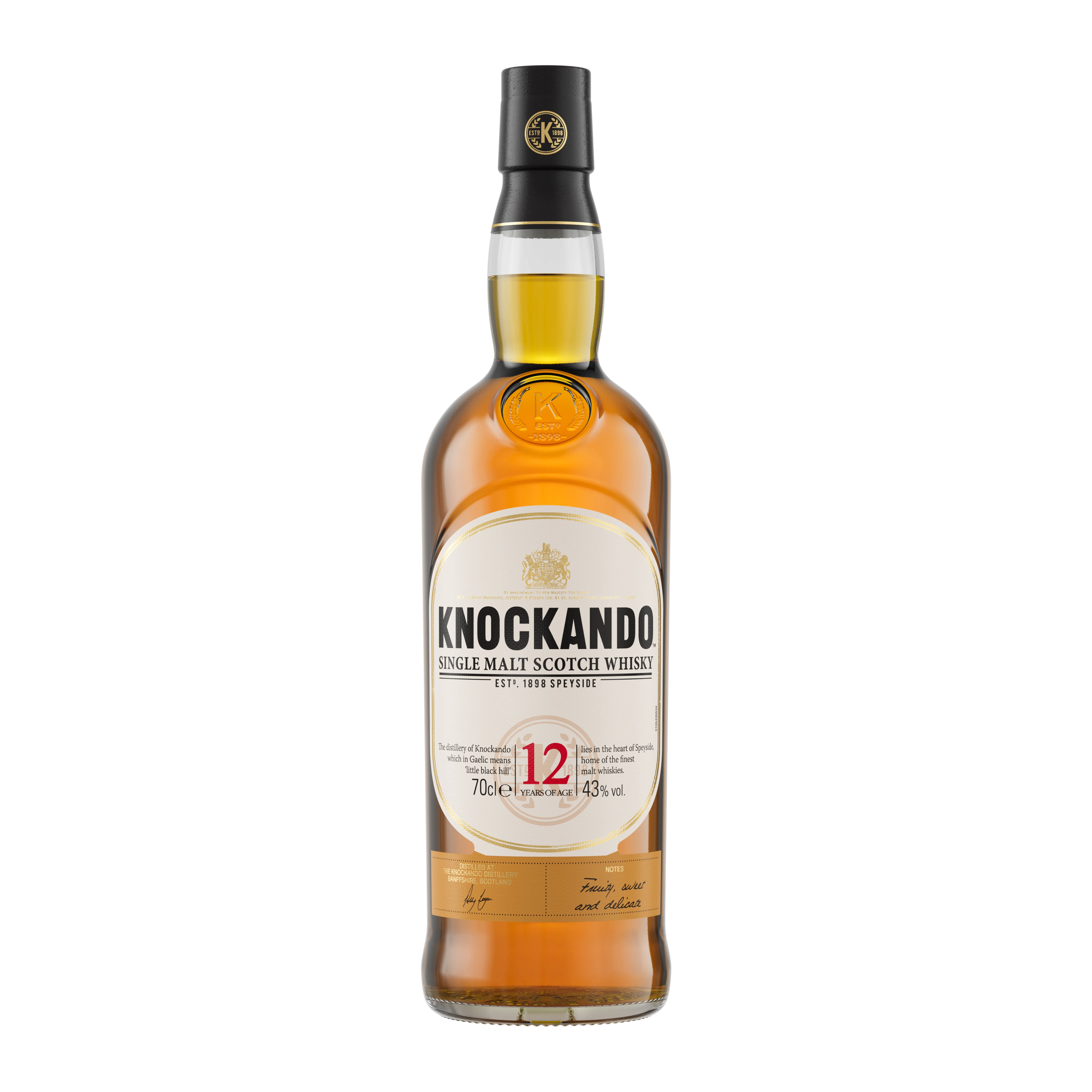 Knockando 12 Year Old Single Malt Scotch Whisky, 70cl