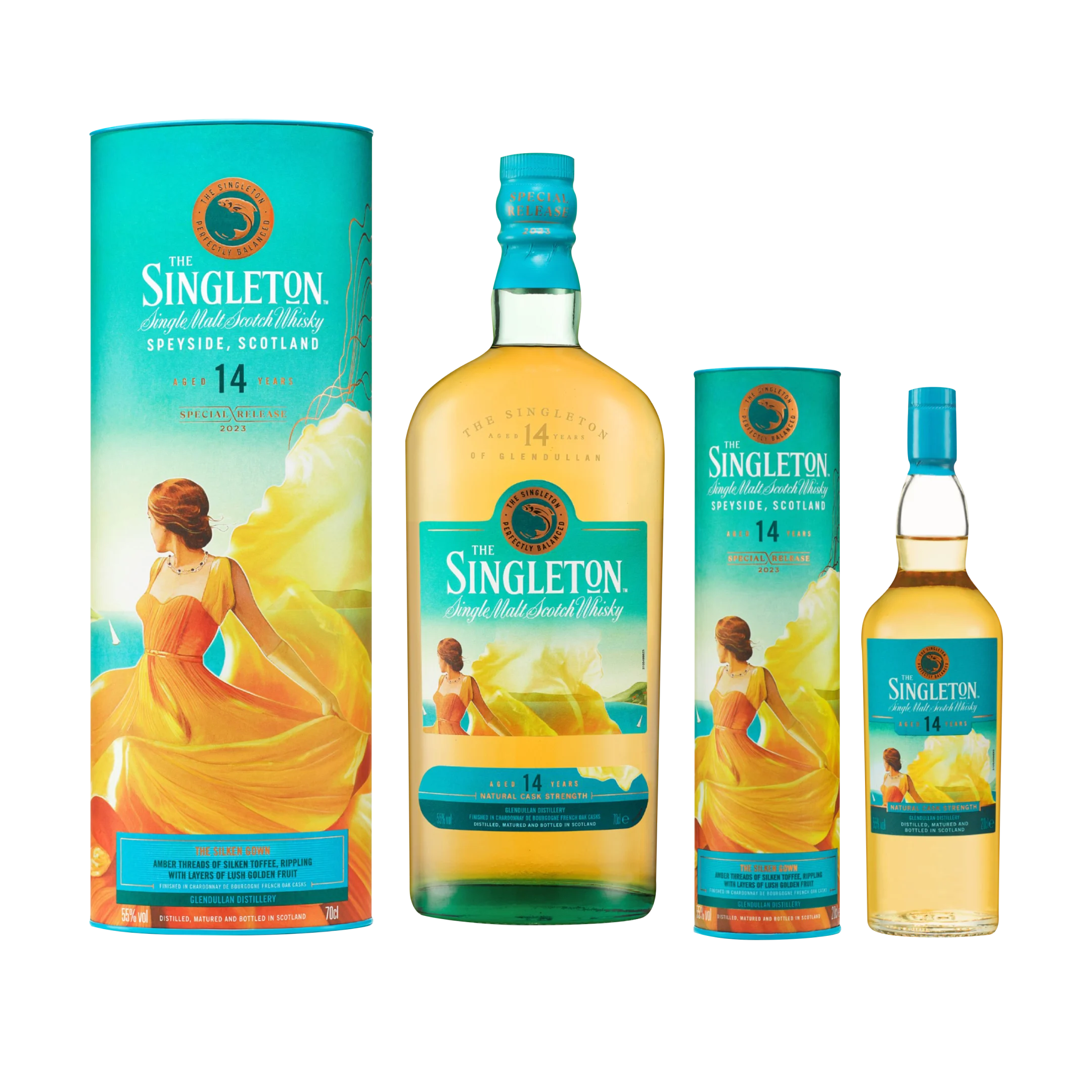 Singleton 14 Year Old Special Release 2023 Single Malt Scotch Whisky Bundle, 1x20cl + 1x70cl