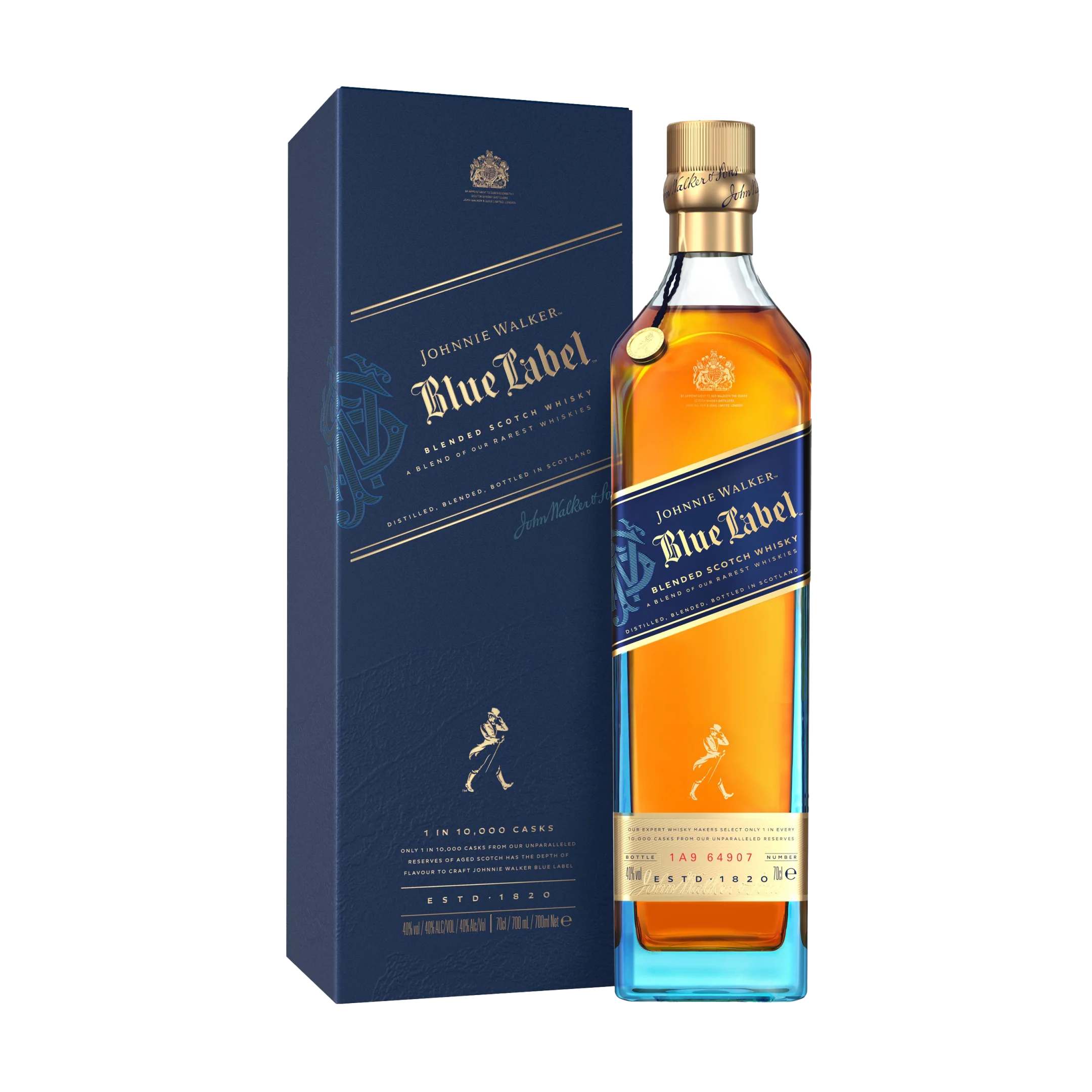 Johnnie Walker Blue Label Blended Scotch Whisky, 70cl