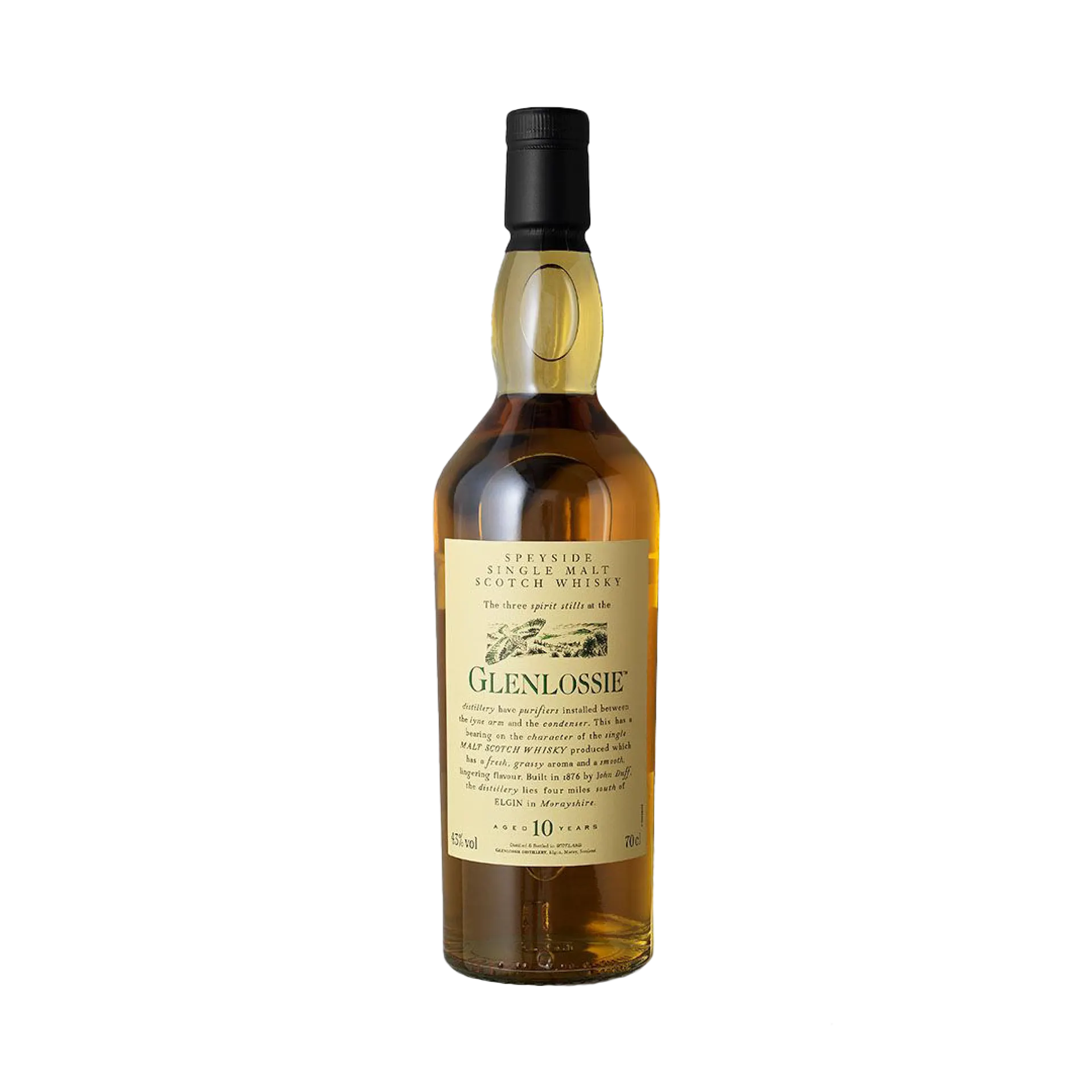 Glenlossie 10 Year Old Flora & Fauna Single Malt Whisky, 70cl