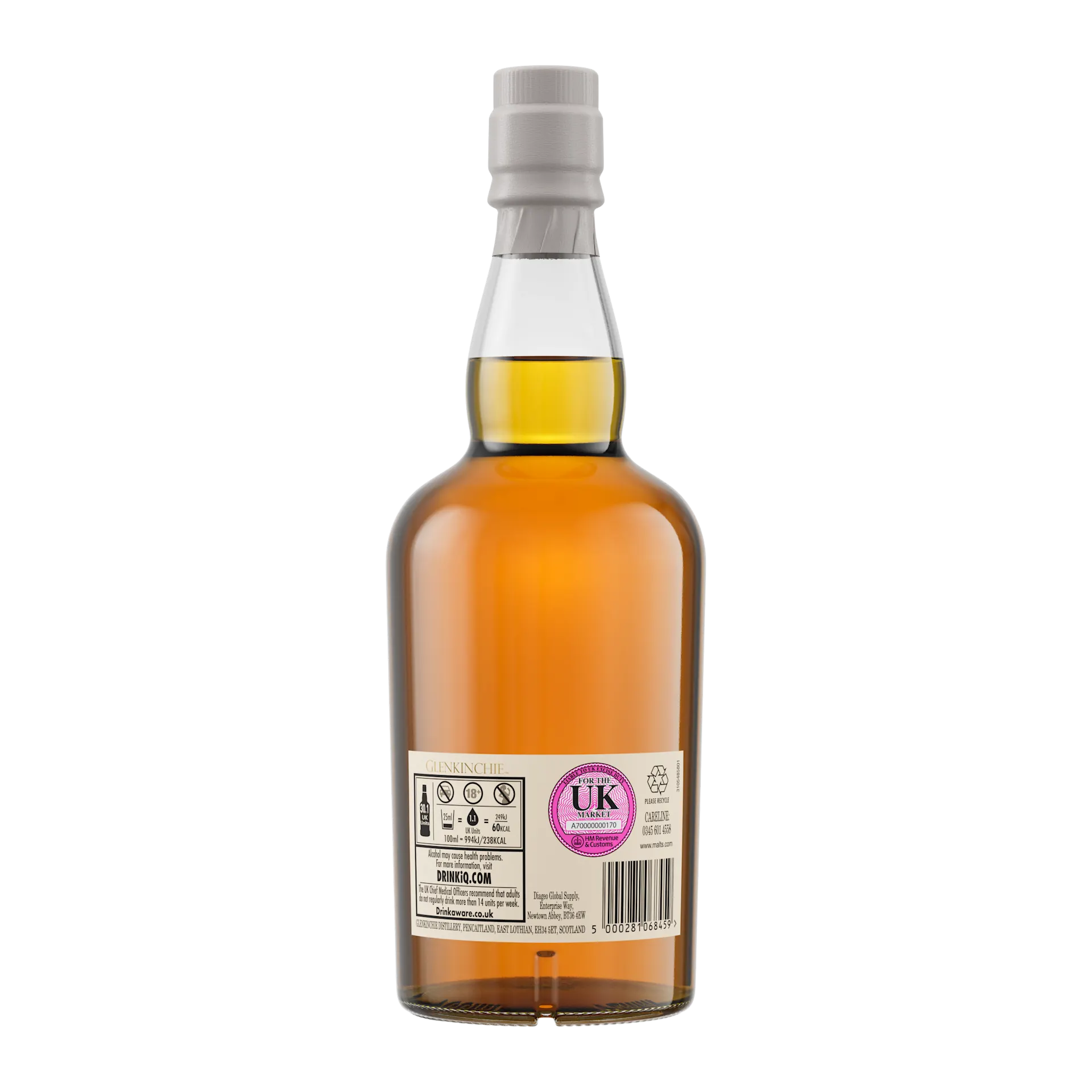 Glenkinchie 2021 Distillers Edition Single Malt Scotch Whisky, 70cl - GB - Back of Bottle