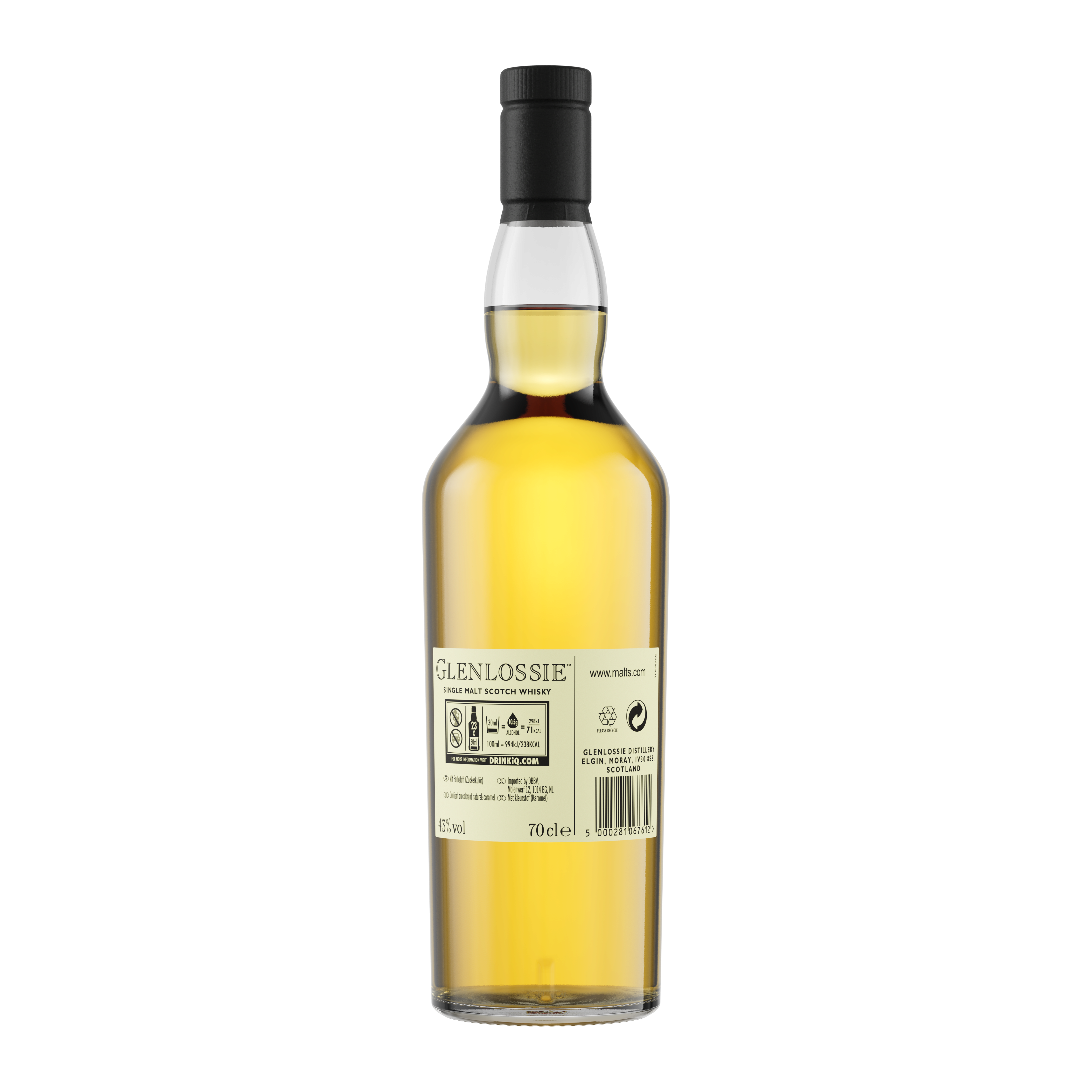Glenlossie 10 Year Old Flora & Fauna Single Malt Whisky, 70cl Back