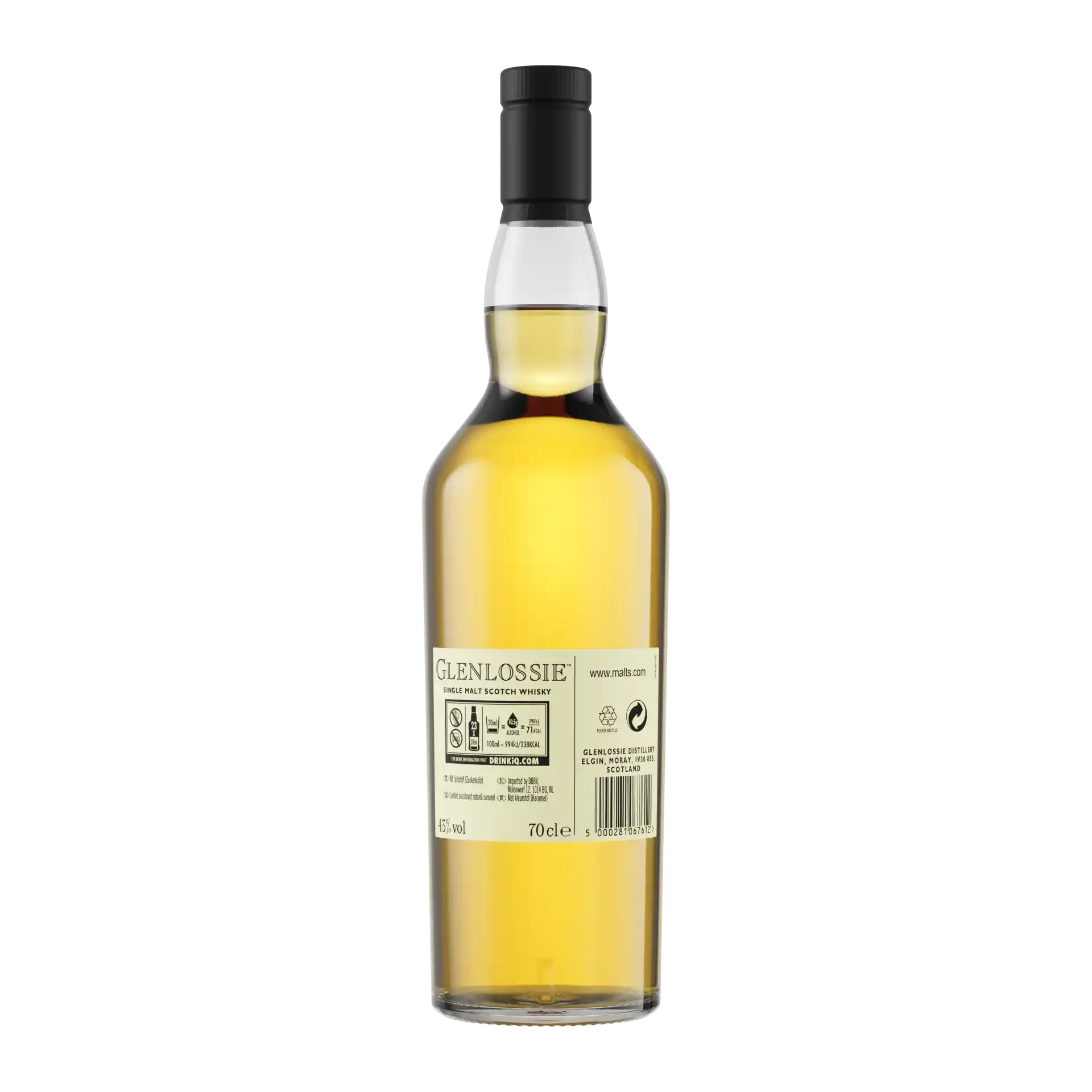 Glenlossie 10 Year Old Flora & Fauna Single Malt Whisky, 70cl Back