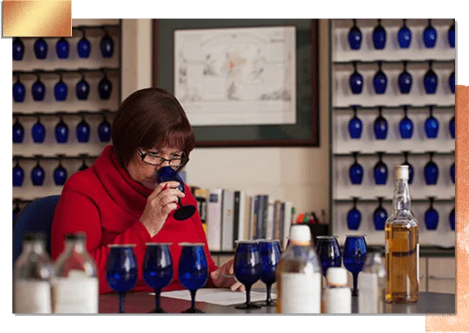 莫琳-罗宾逊嗅到了辛格尔顿威士忌的味道