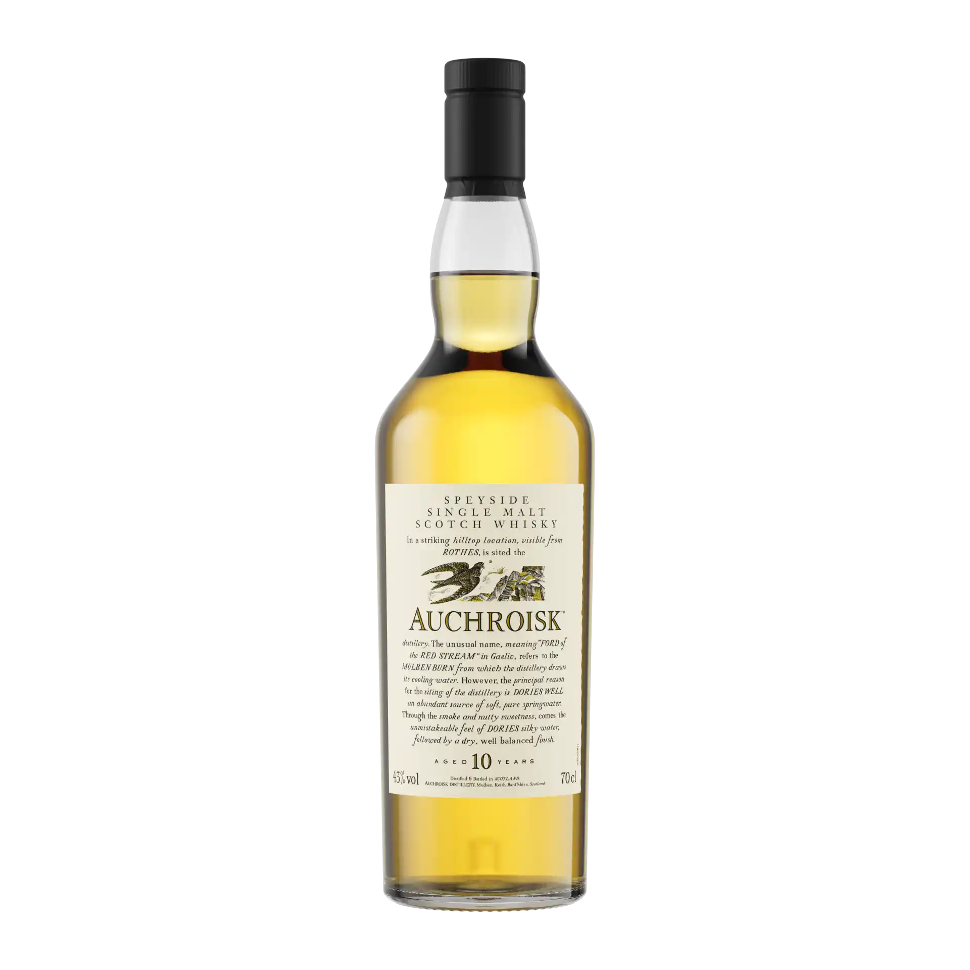 Auchroisk 10 Year Old Flora & Fauna Single Malt Whisky, 70cl