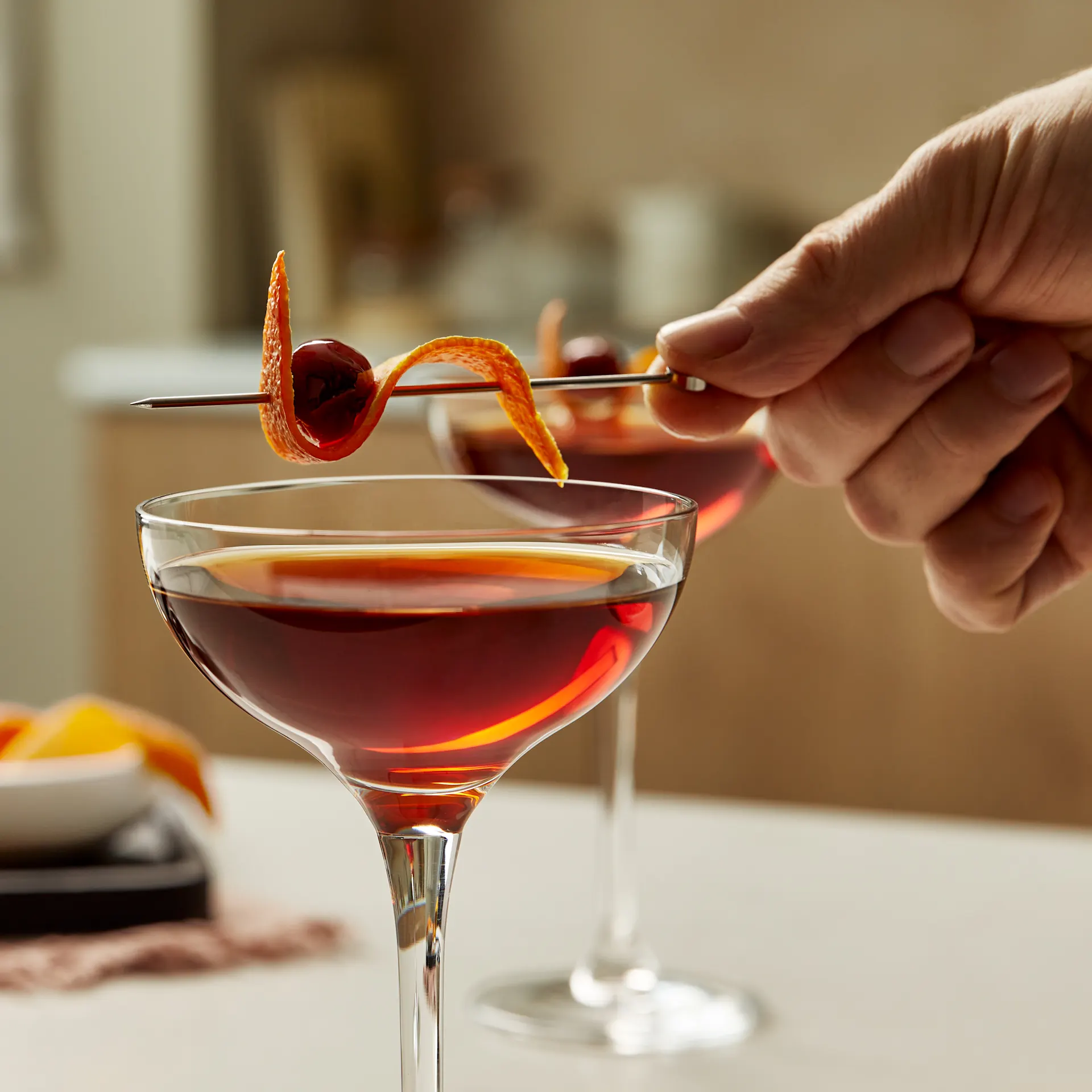 een cocktail uit Manhattan