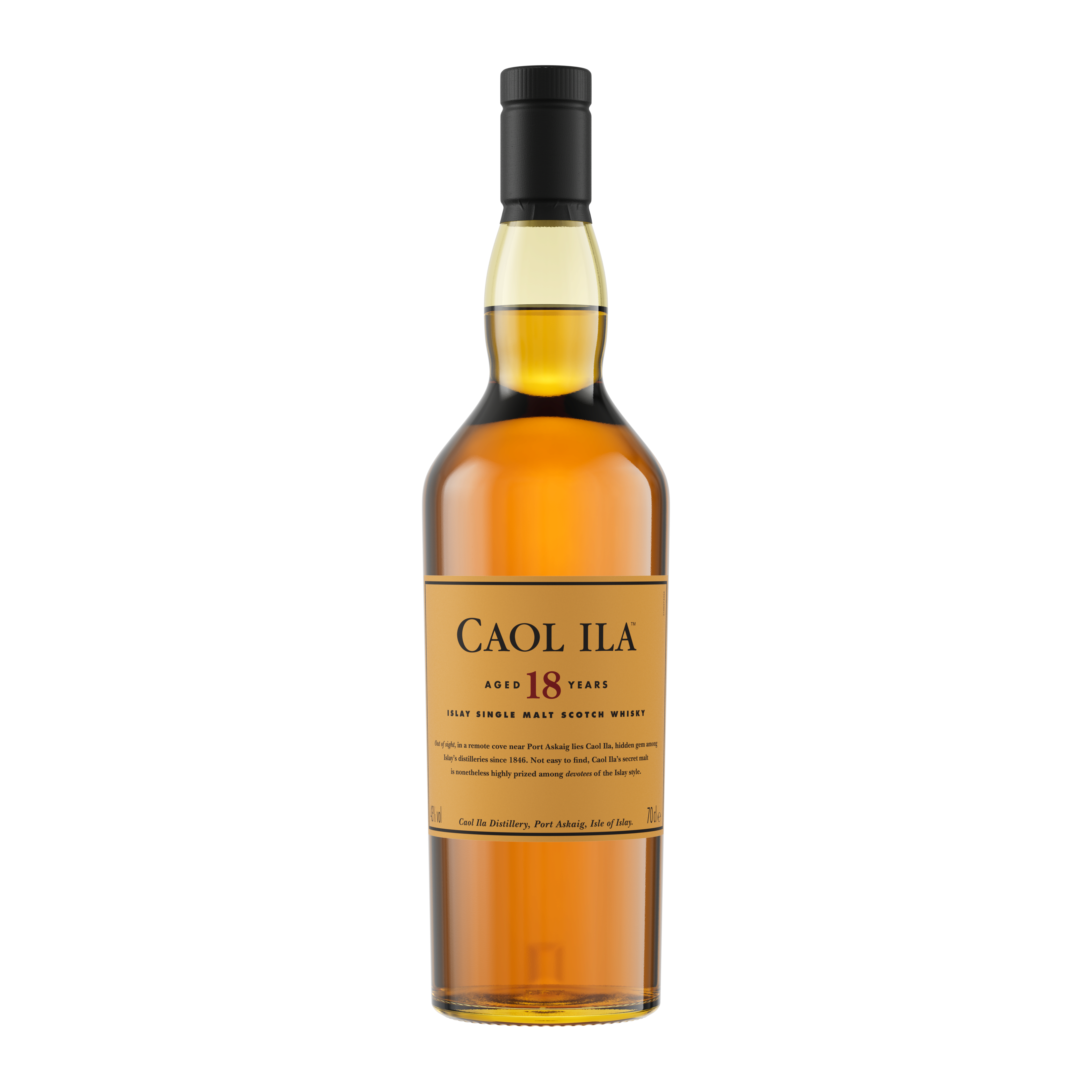 Caol Ila 18 Year Old Islay Single Malt Scotch Whisky, 70cl