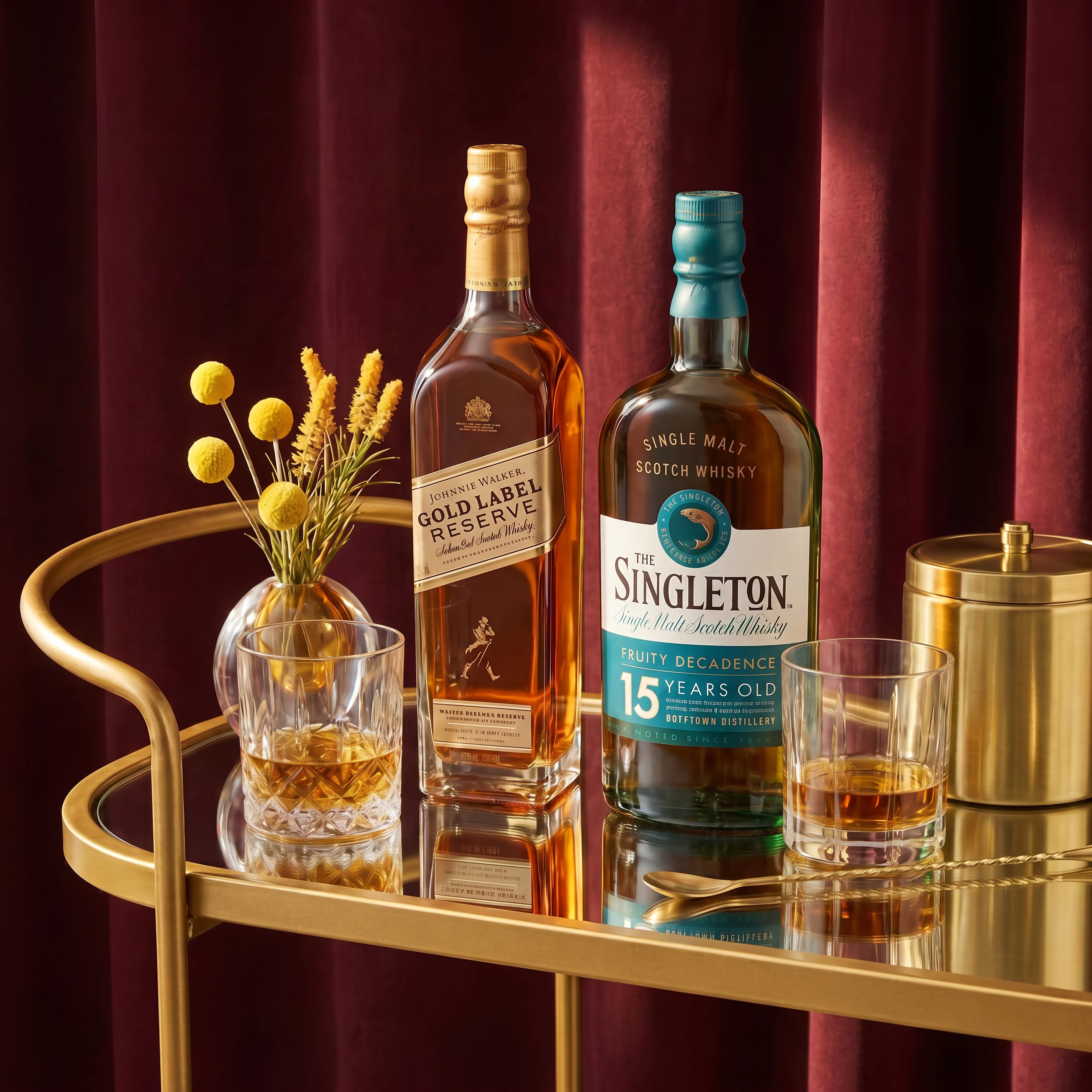 The Golden Reserve Whisky Bundle Serve Image