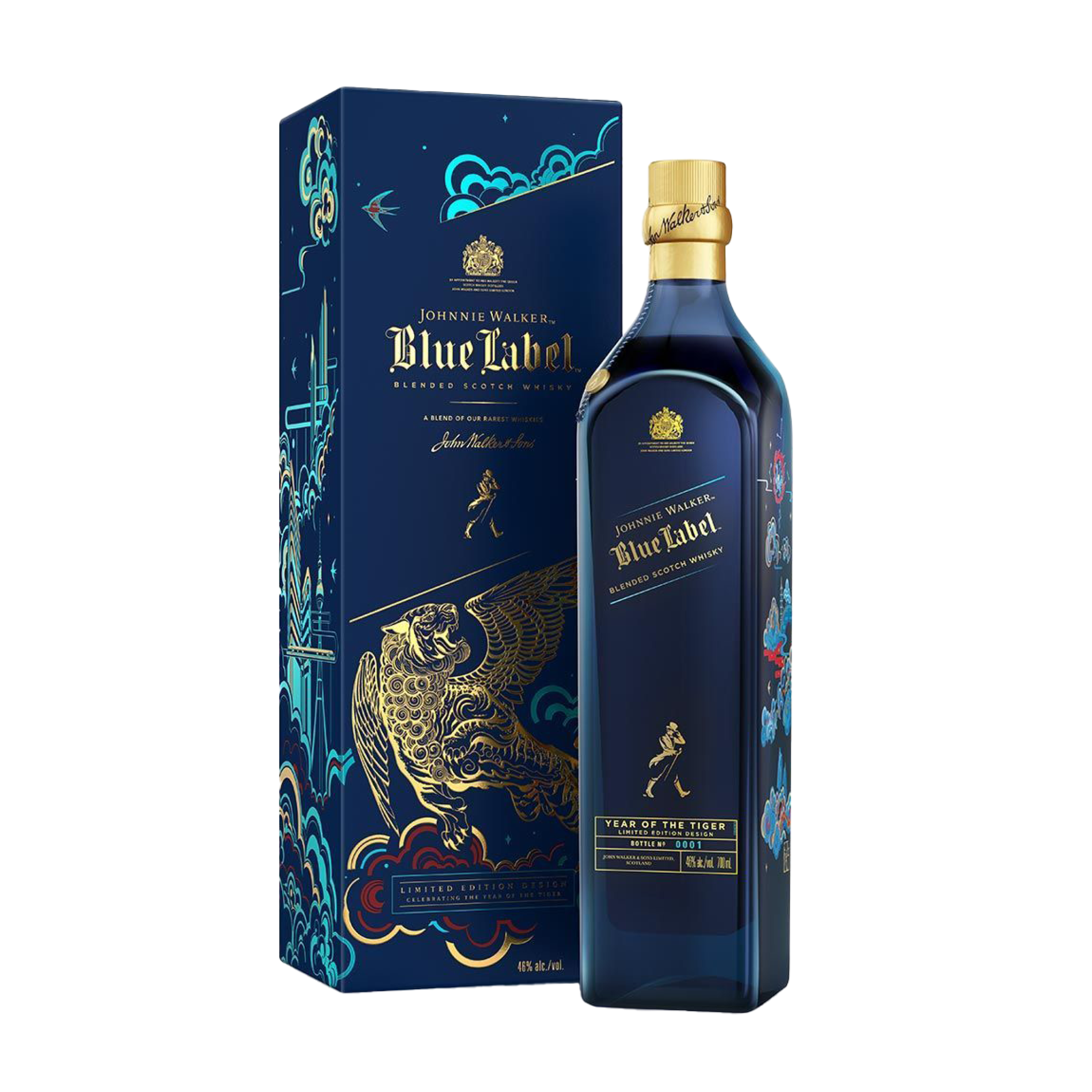 Johnnie Walker Blue Label Year of the Tiger Blended Scotch Whisky, 70cl