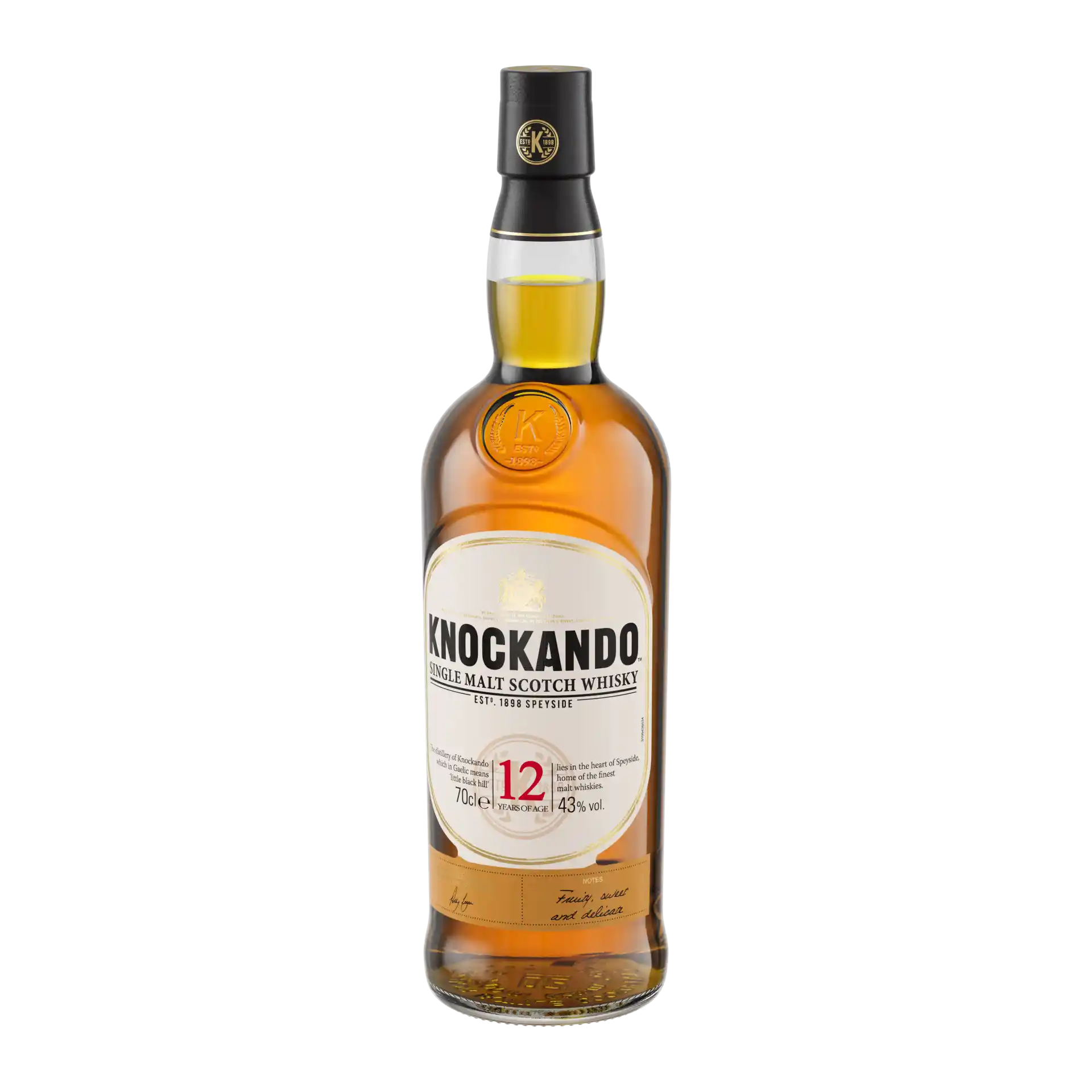 Knockando 12 Year Old Single Malt Scotch Whisky, 70cl