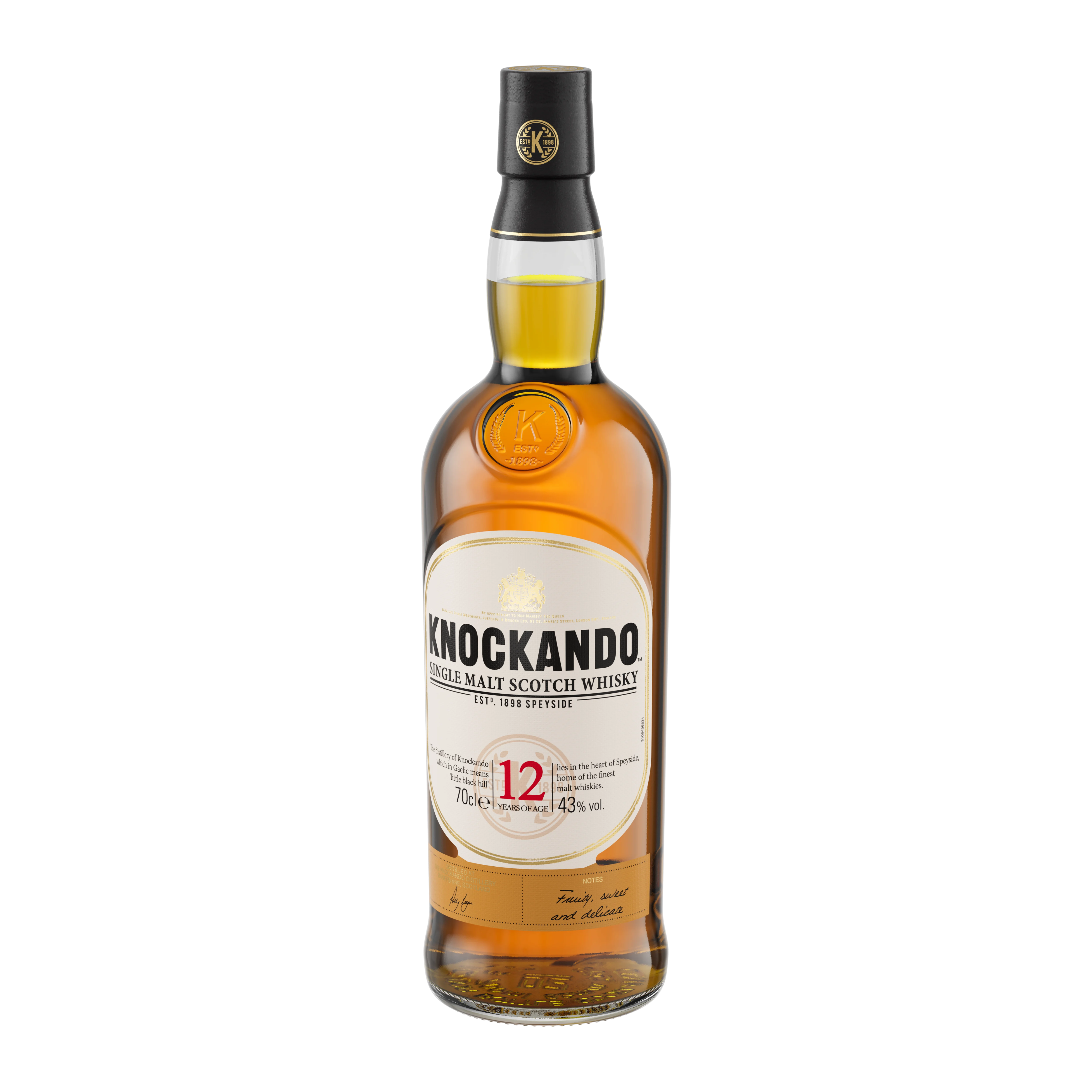 Knockando 12 Year Old Single Malt Scotch Whisky, 70cl