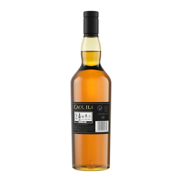 Caol Ila 25 Year Old Single Malt Scotch Whisky, 70cl - Back of bottle