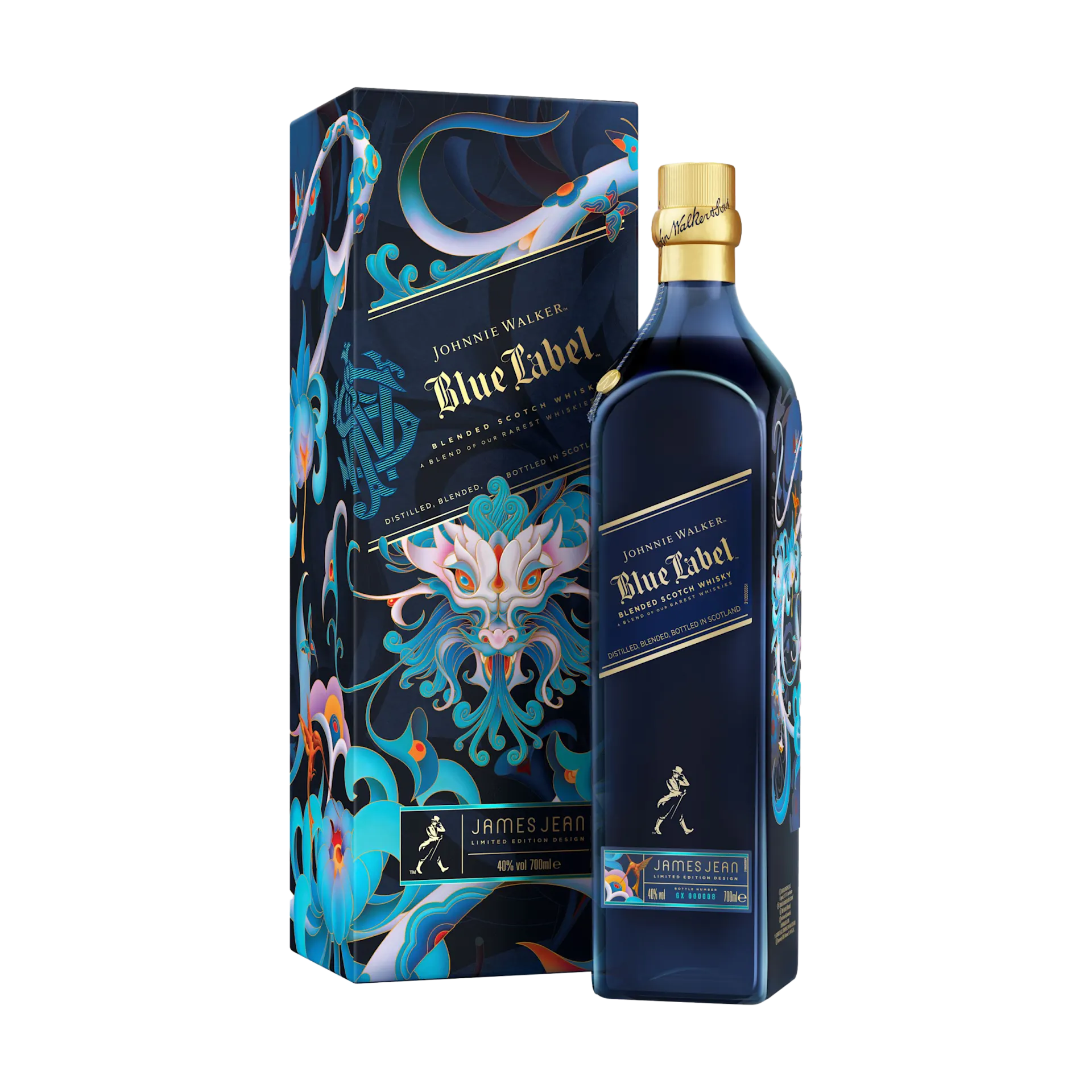 Johnnie Walker Blue Label Year of the Dragon Gemengde Scotch Whisky, 70cl