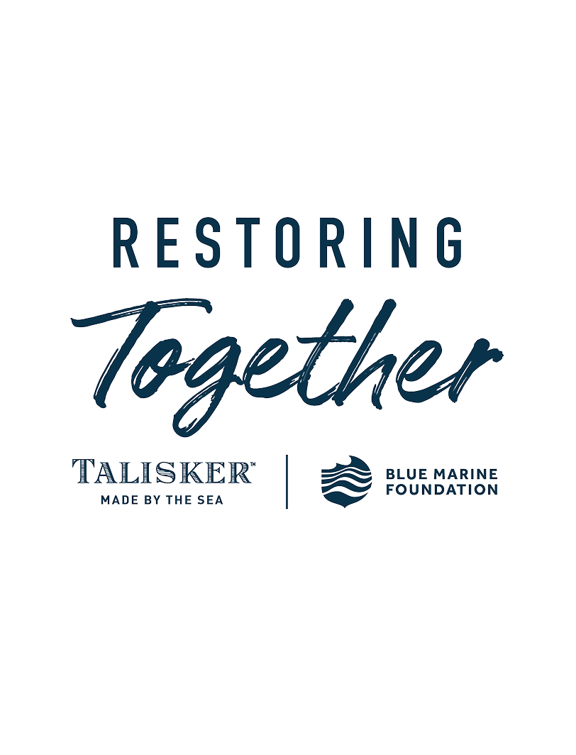 Talisker The Wild Blue en Blue Marine Foundation partnerschapslogo