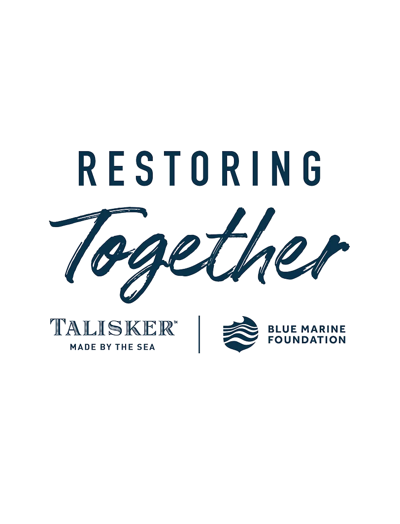Talisker The Wild Blue and Blue Marine Foundation partnership logo 