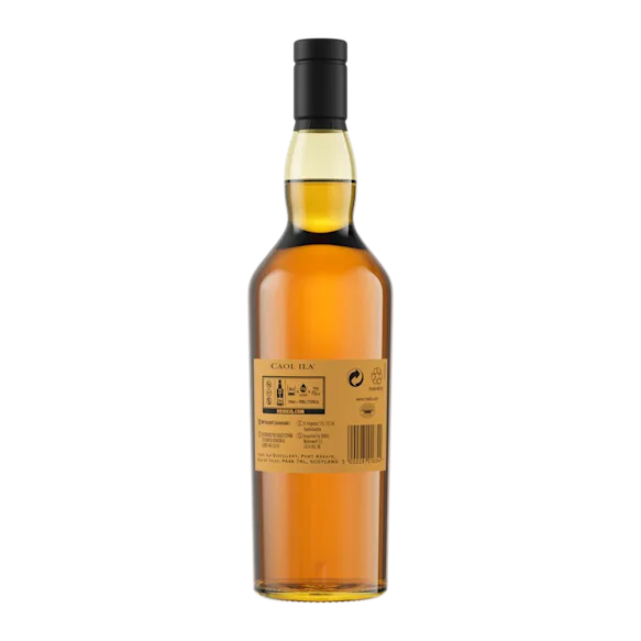 Caol Ila 18 Year Old Islay Single Malt Scotch Whisky, 70cl Back of bottle