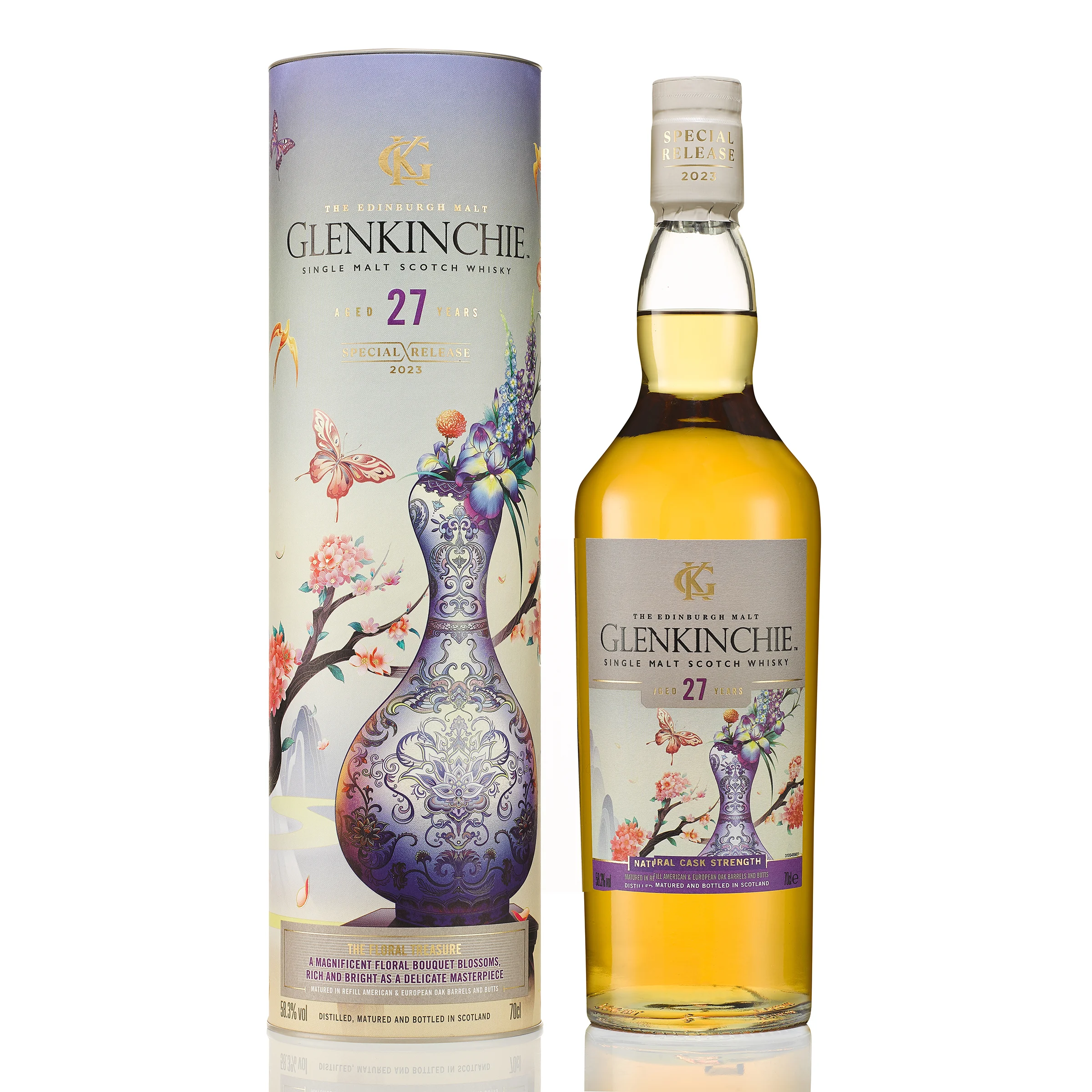 Glenkinchie 27 Year Old Special Release 2023 Single Malt Scotch Whisky, 70cl - Bottle & Box