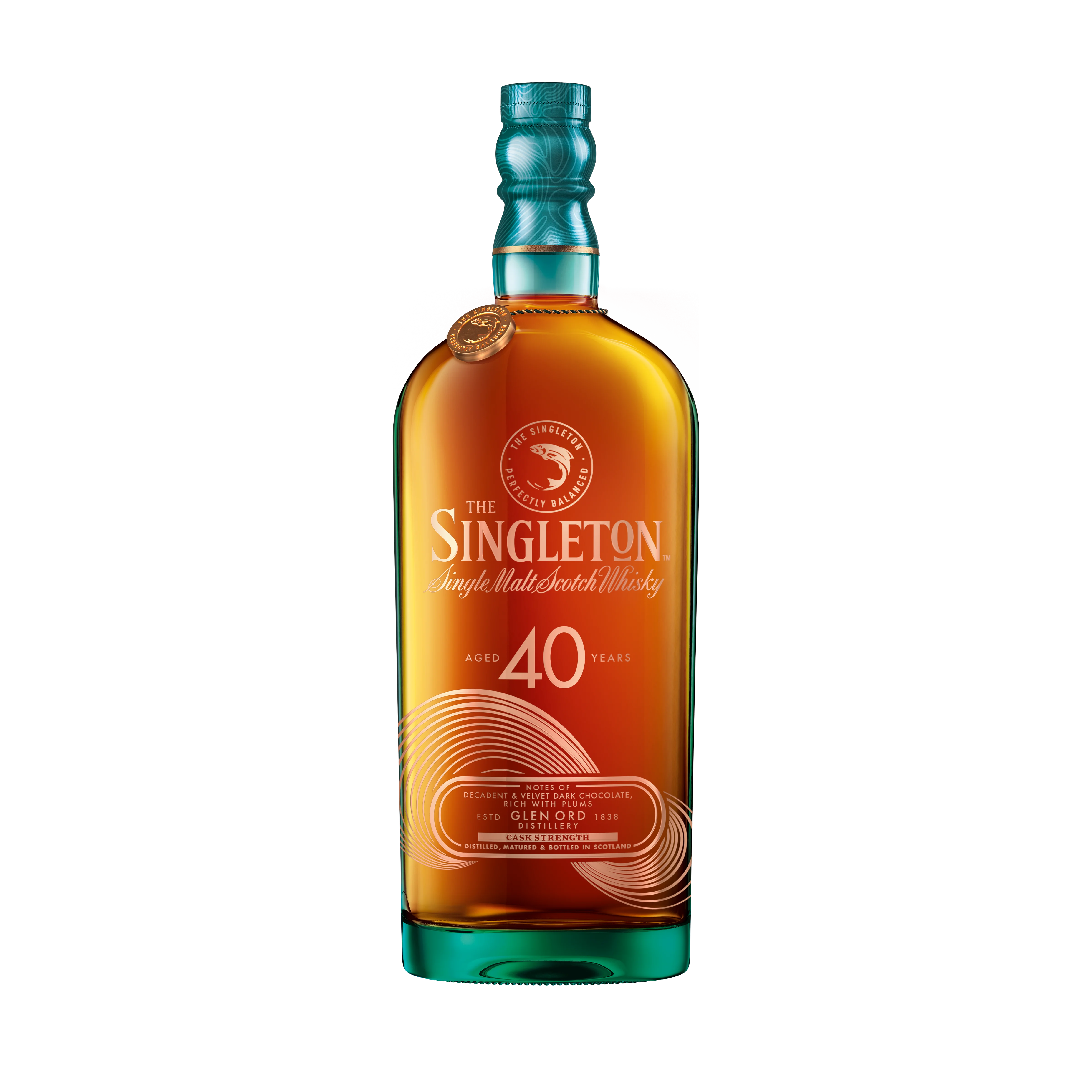 The Singleton of Glen Ord, 40 Year Old, Single Malt Scotch Whisky Front of Bottle