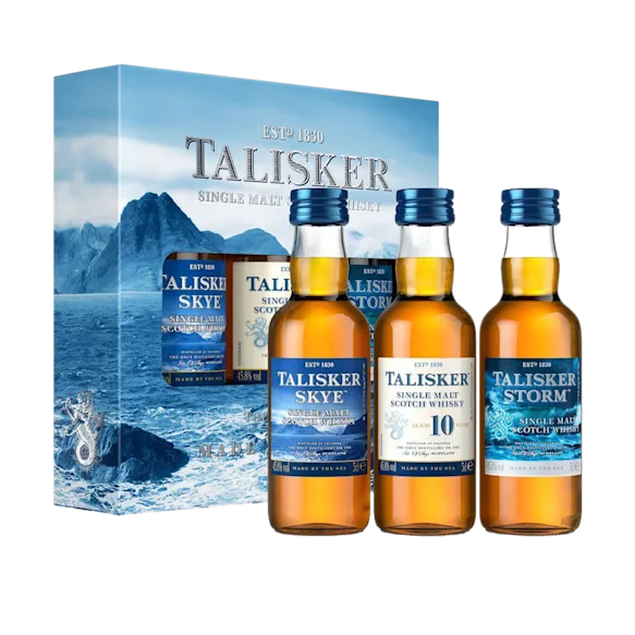 Talisker Single Malt Scotch Whisky Exploration Pack, 3x5cl