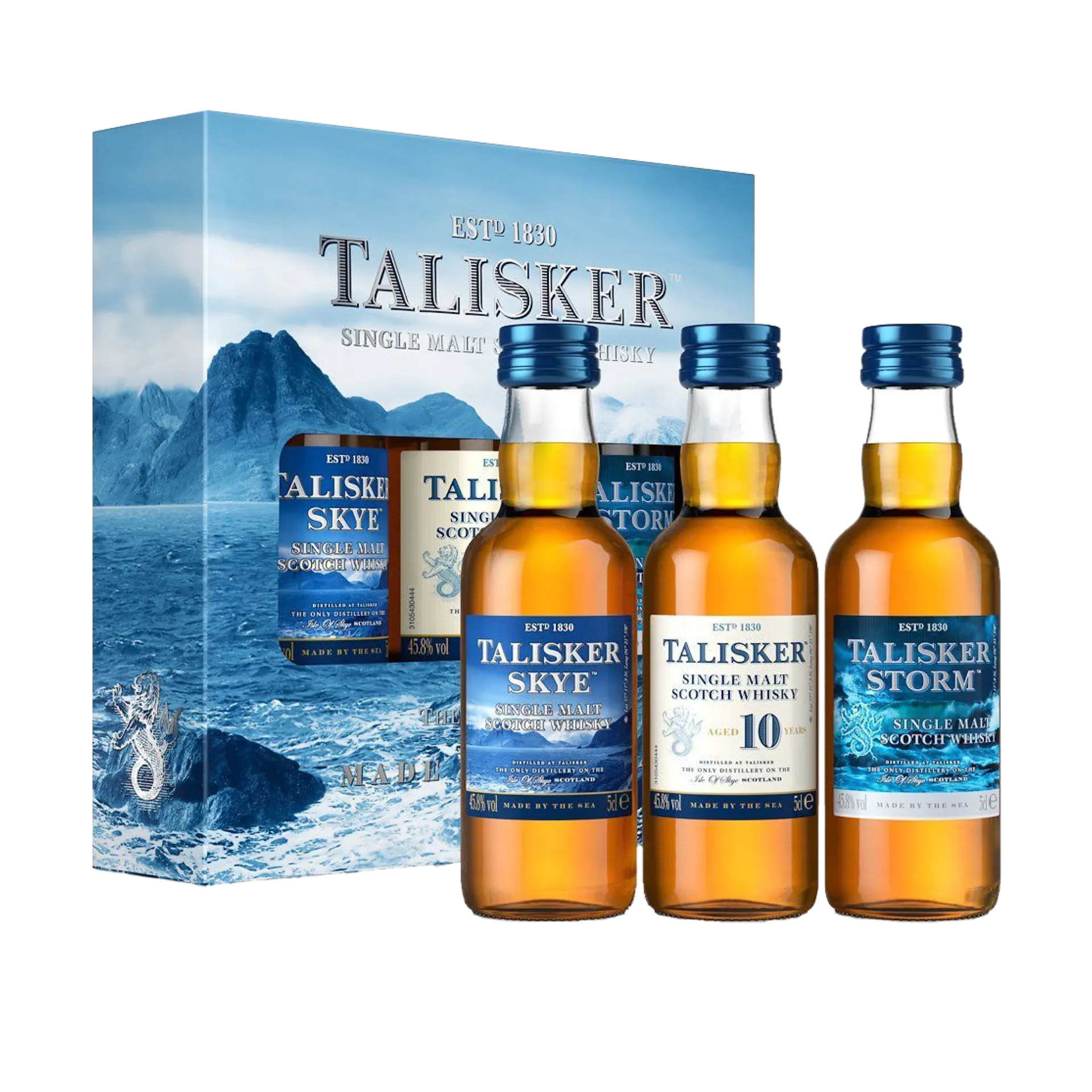 Talisker Single Malt Scotch Whisky Exploration Pack, 3x5cl