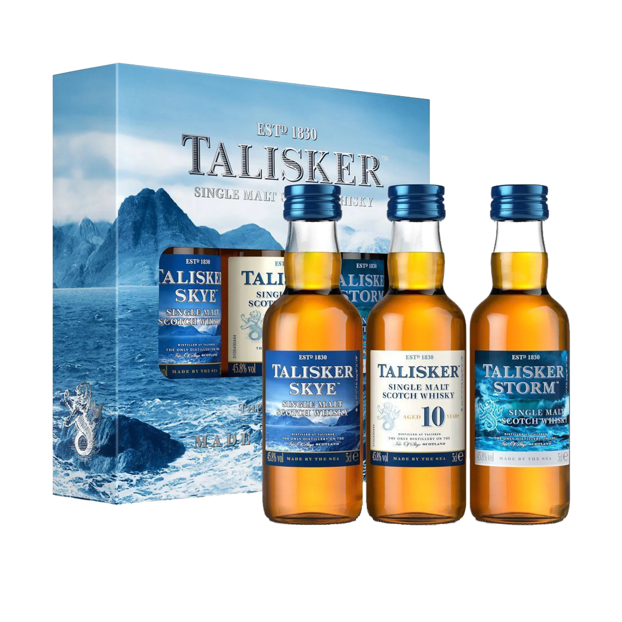 Talisker Single Malt Scotch Whisky Exploration Pack, 3x5cl