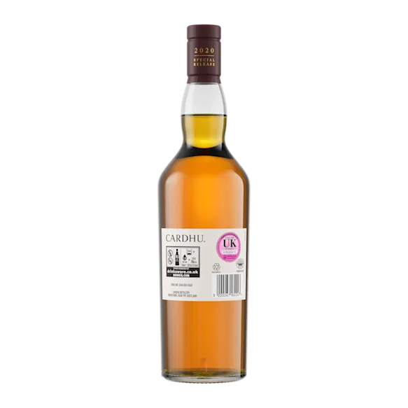 Cardhu 11 Year Old Special Release 2020 Single Malt Whisky, 70cl - Back of Bottle