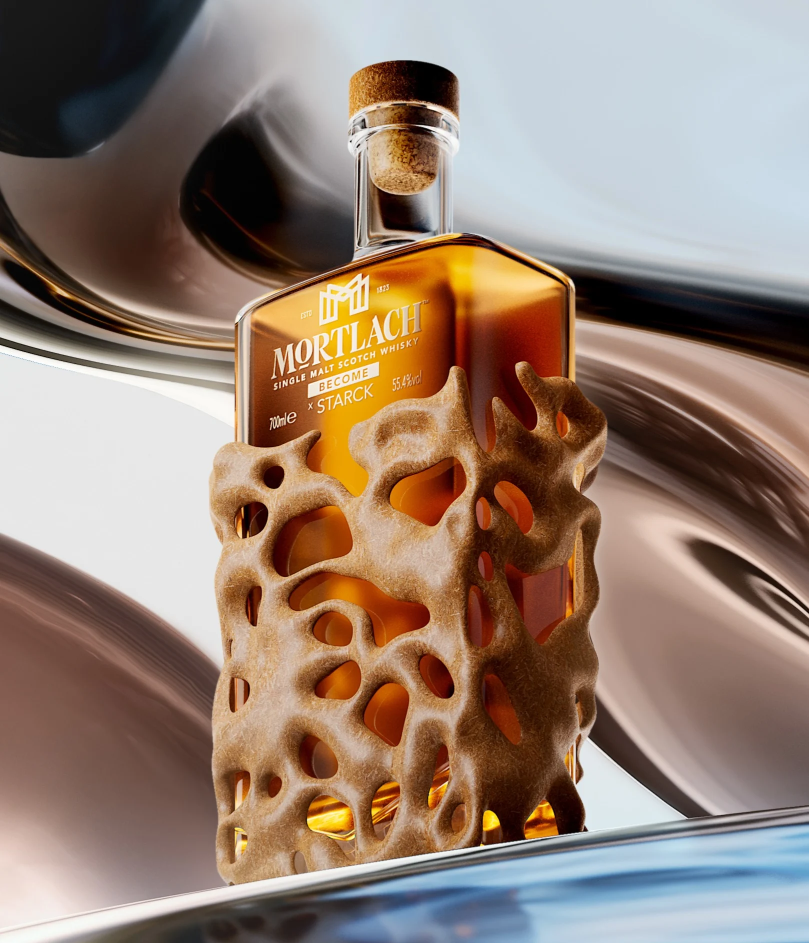 Mortlach x Starck L’Evolution Collection Become Single Malt Scotch Whisky, 70cl mobile linked