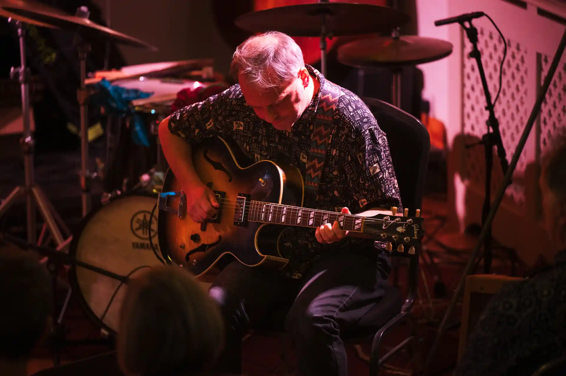 Man playing guitar on Lagavulin Jazz Festival