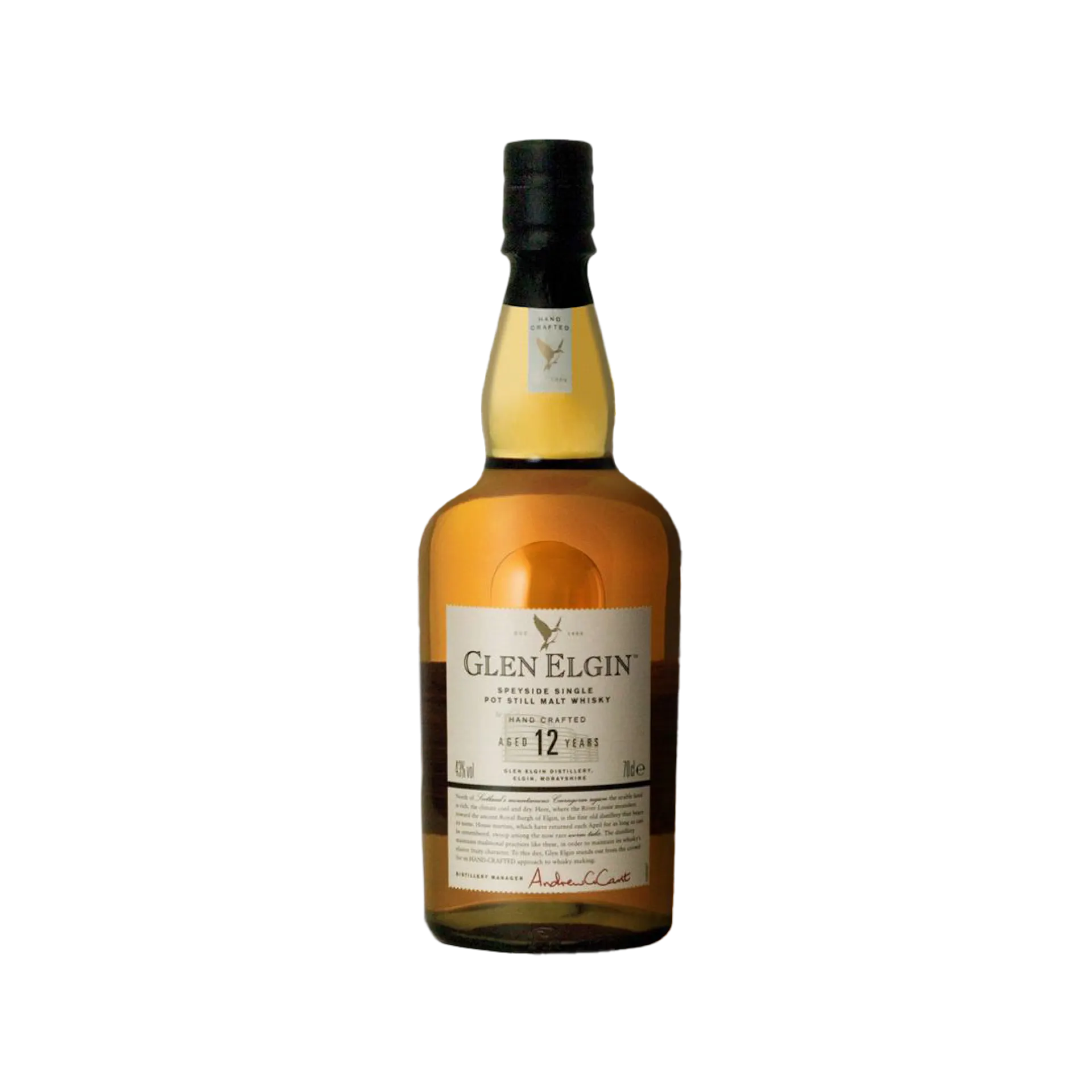 Glen Elgin 12 Jaar Oude Single Malt Scotch Whisky, 70cl