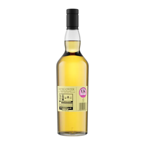 Inchgower 14 Year Old Flora & Fauna Single Malt Whisky, 70cl - Back of Bottle