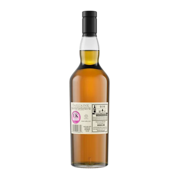 Dailuaine 16 Year Old Flora & Fauna Single Malt Whisky, 70cl - Back of Bottle