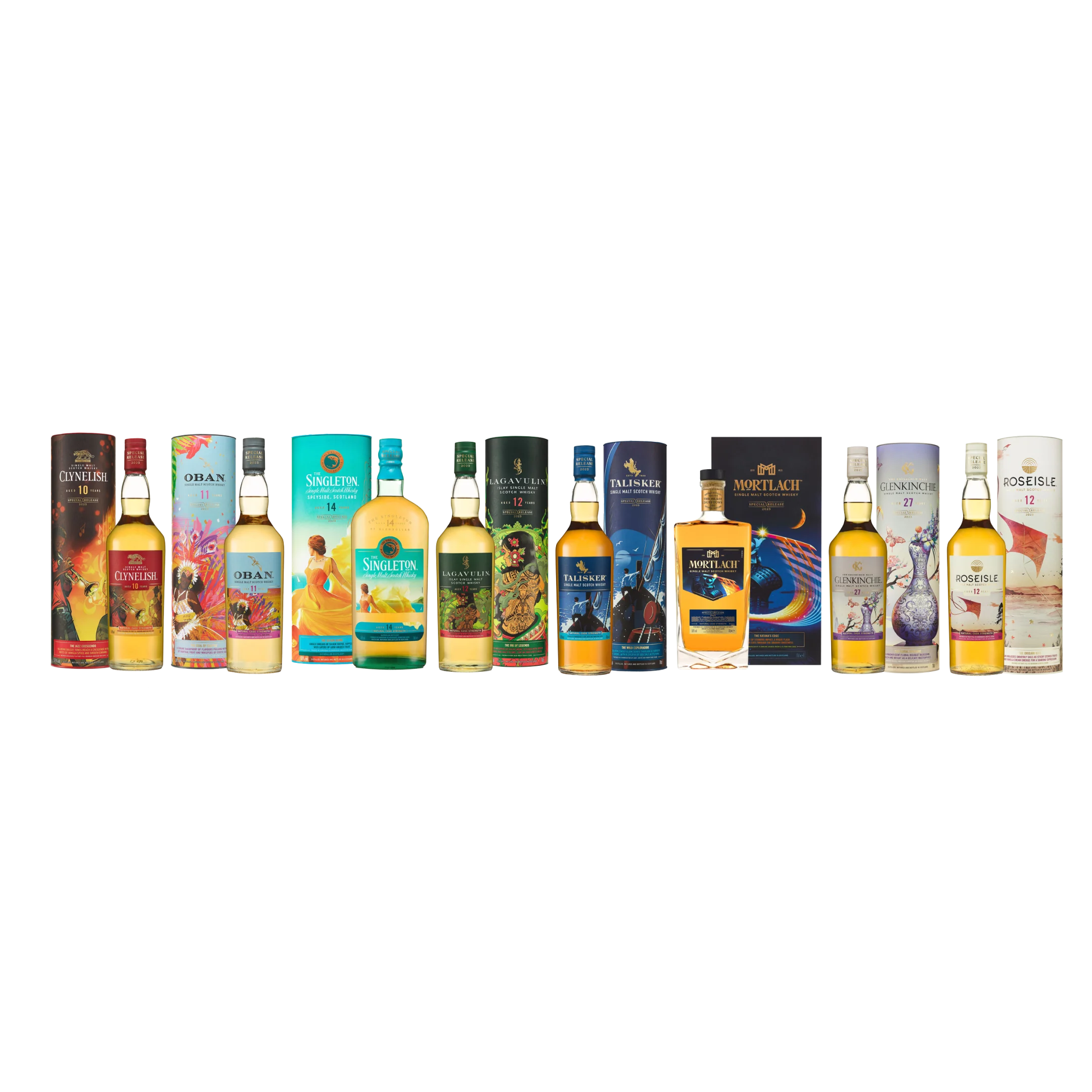 Special Release 2023 Collection - Single Malt Scotch Whisky, 8x70cl